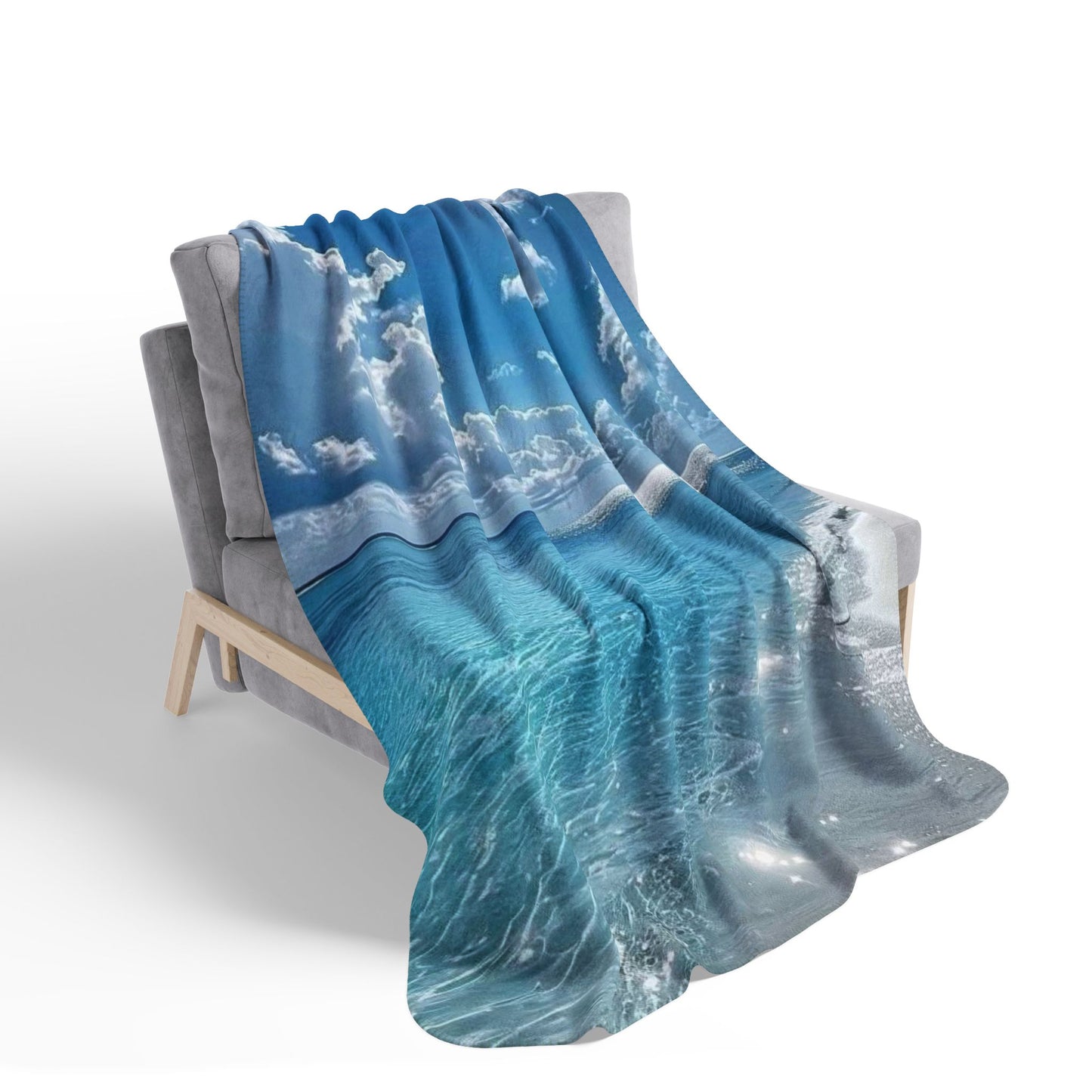 Salty Air Fleece Sherpa Blanket (ai B & J Collections)