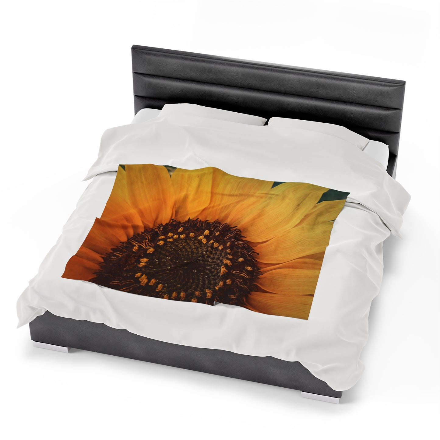 Sun Ray Sunflower Plush Blanket (SP Photography Collection)