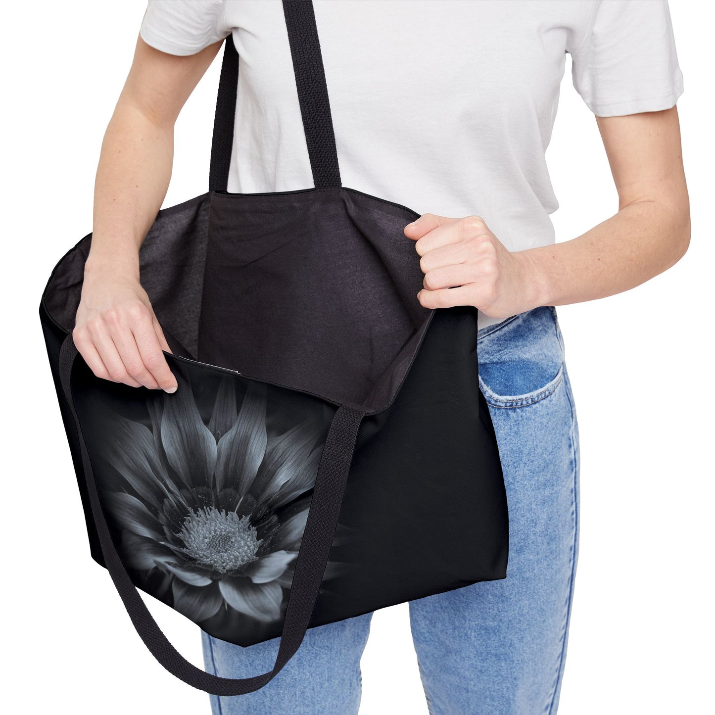 Midnight Bloom Weekender Tote Bag (SP Photography Collection) BLACK