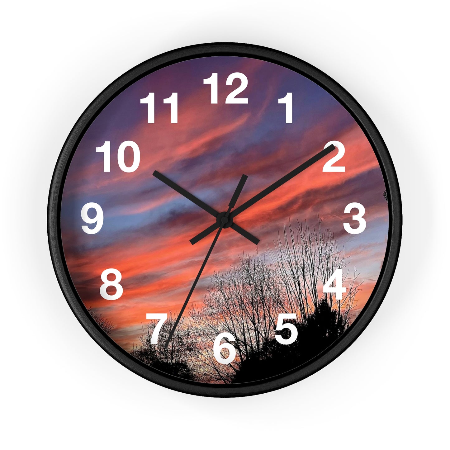 Pink Sky Wall Clock (B & J Collections)