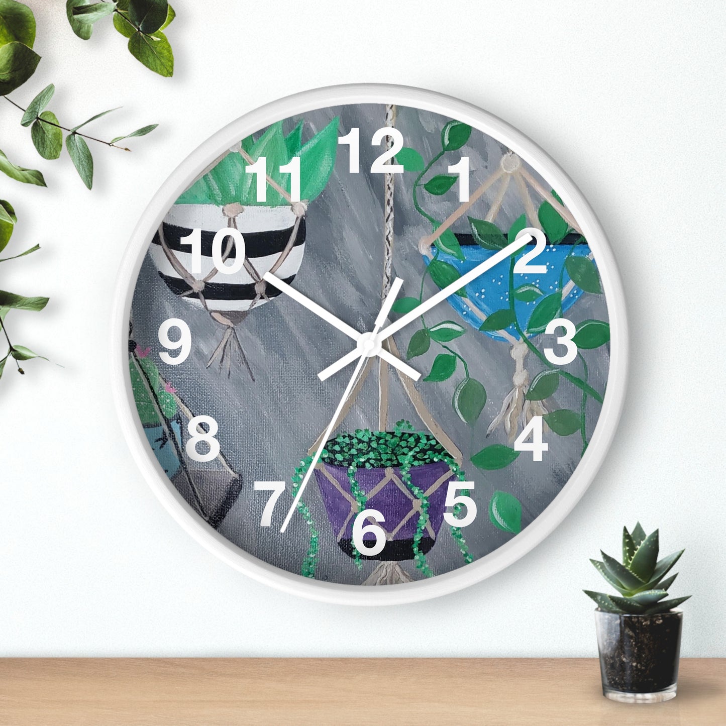 Succulent Delight Wall Clock (Brookson Collection)
