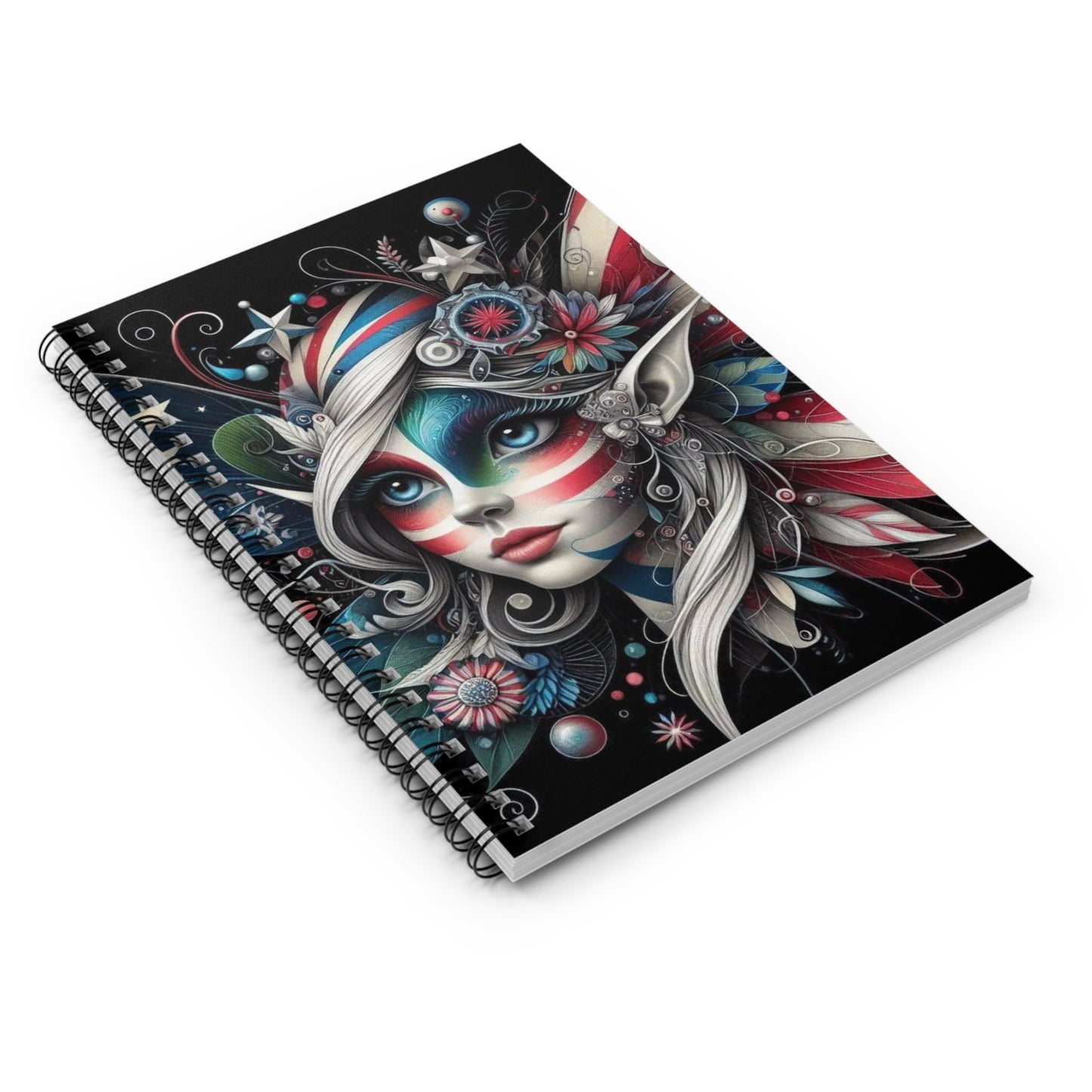 Patriotic Fairy Spiral Notebook - Ruled Line (aiB & J Collections)