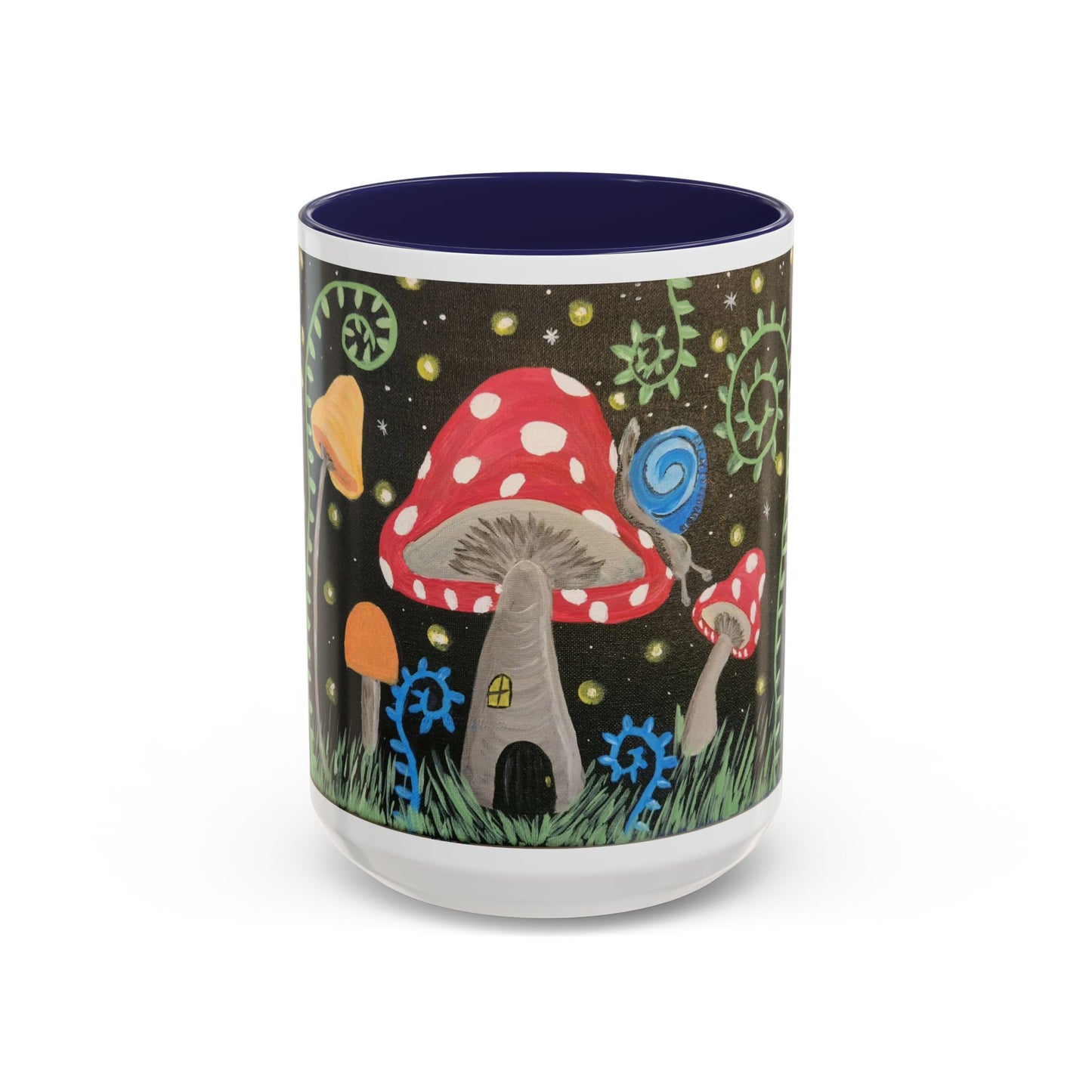 Magical Mushrooms Accent Coffee Mug, 11oz (Brookson Collection)