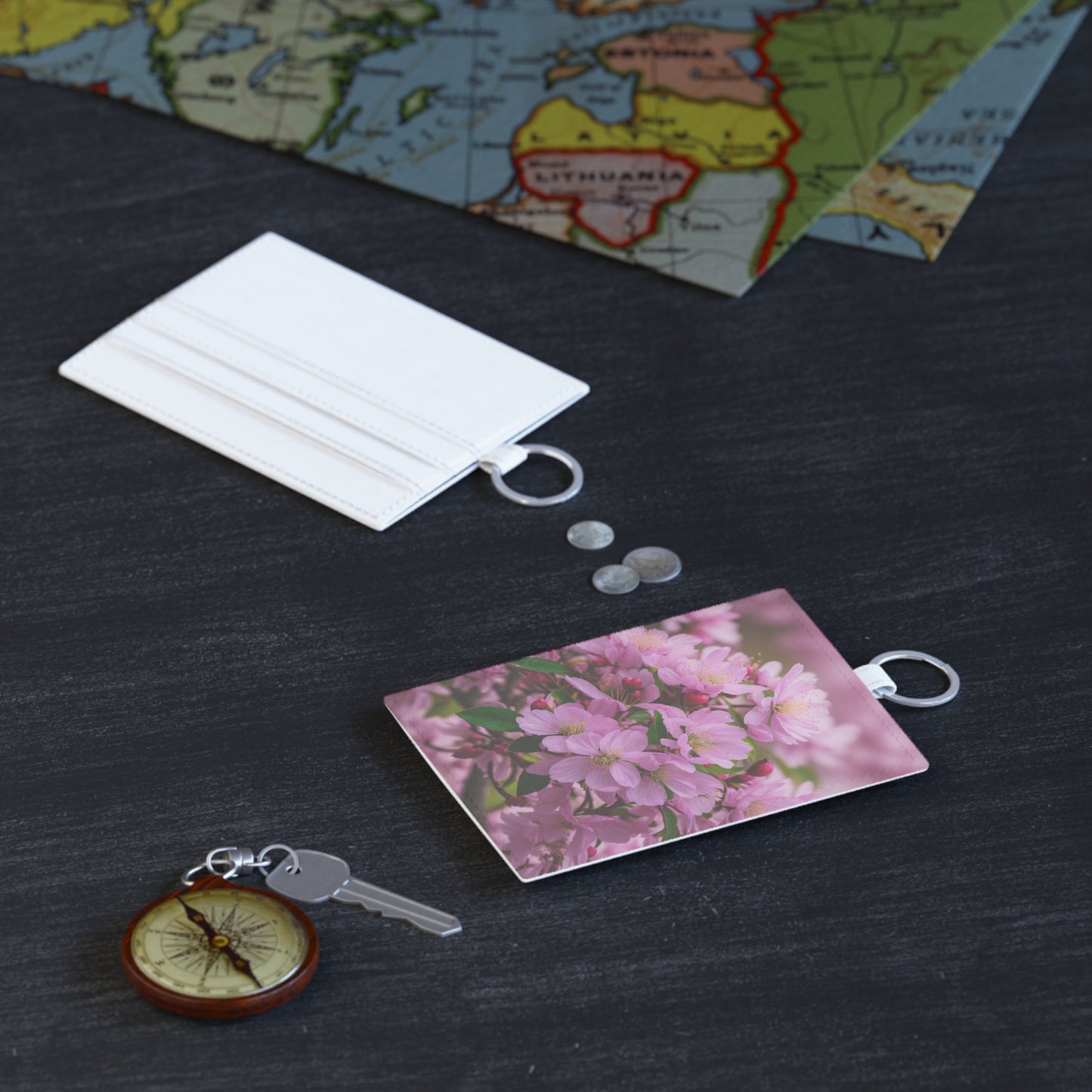 Cherry Blossom Leather Card Holder (SP Photography Collection)