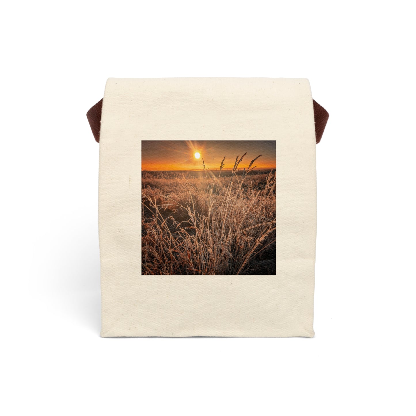 Wheat Canvas Lunch Bag With Strap (SP Photography Collection)