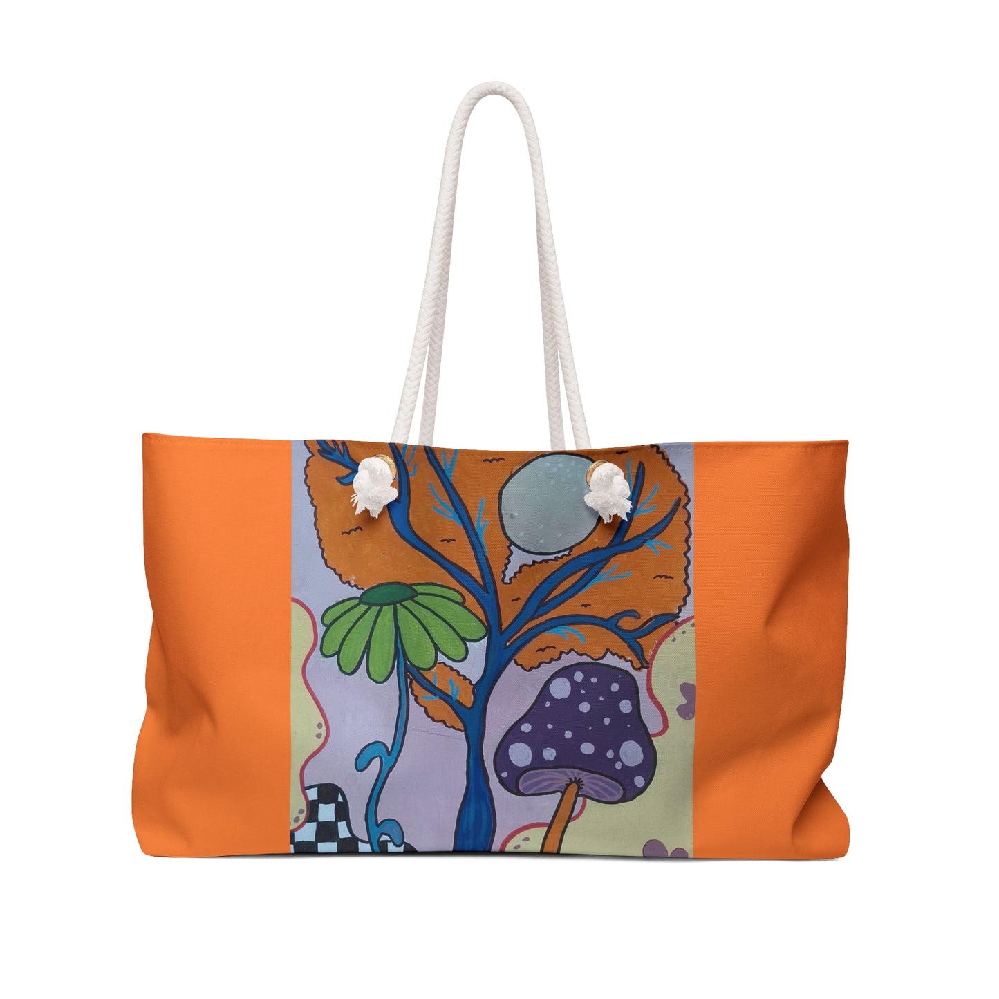 Mystic Mushroom Weekender Bag (Peculiar Paintings Collection) ORANGE