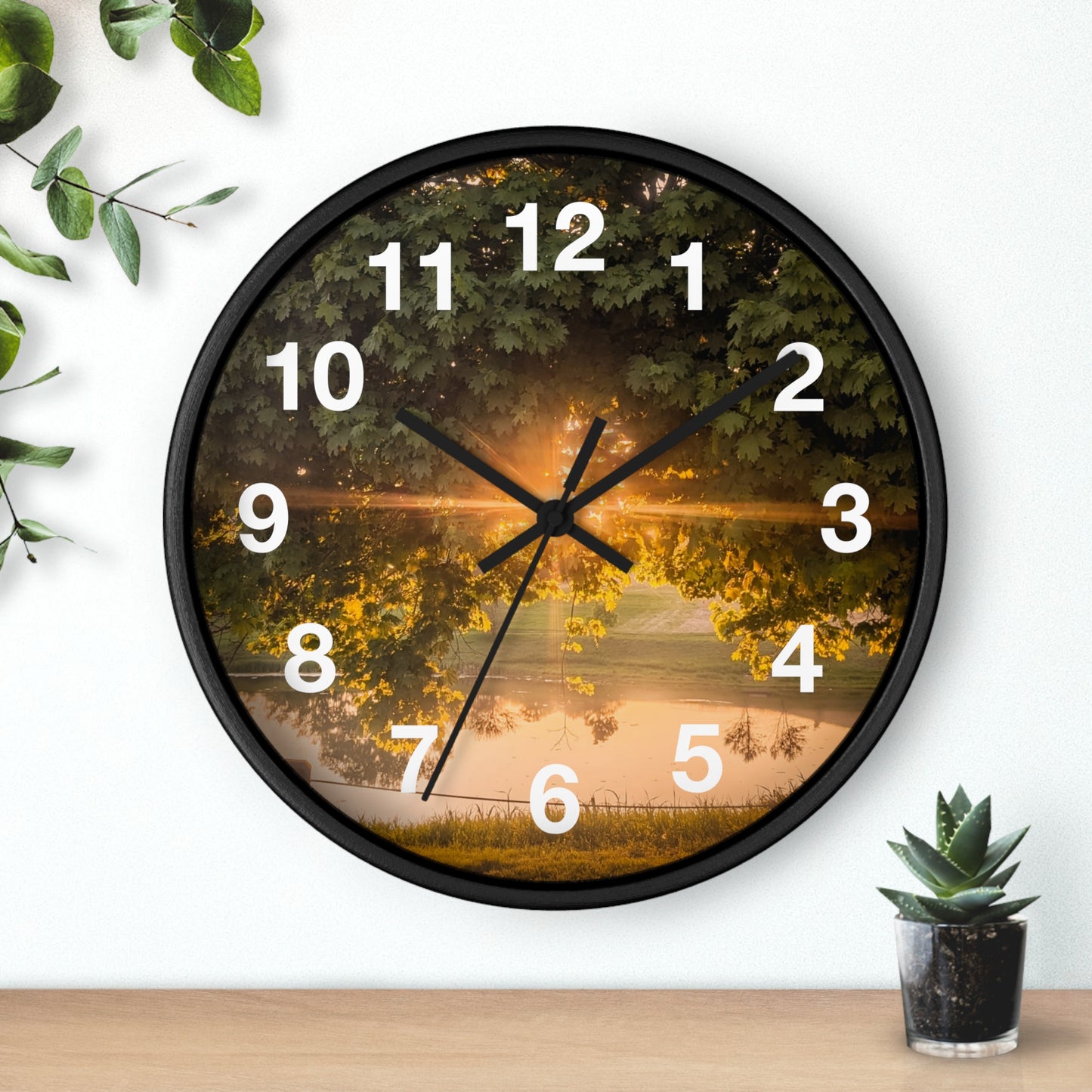 Sunset Pond Clock (SP Photography Collection)