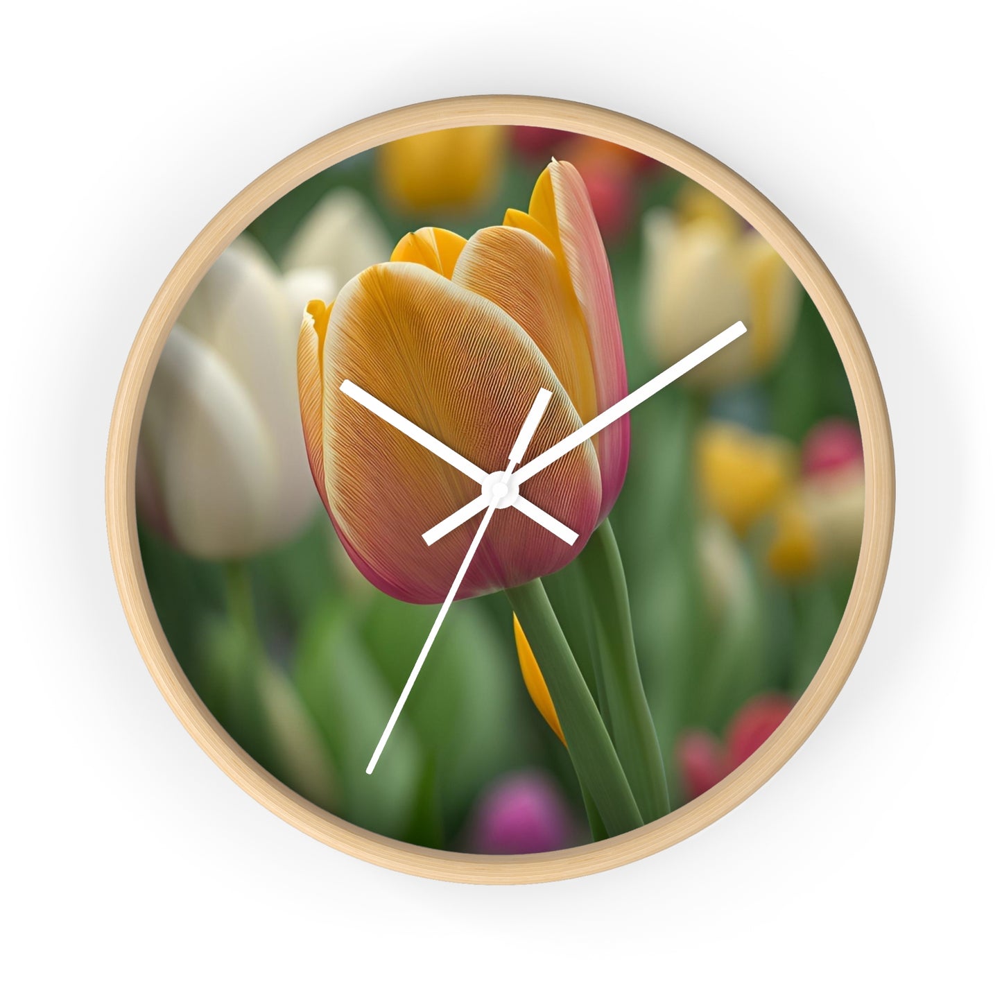 Orange Tulip Wall Clock (SP Photography Collection)