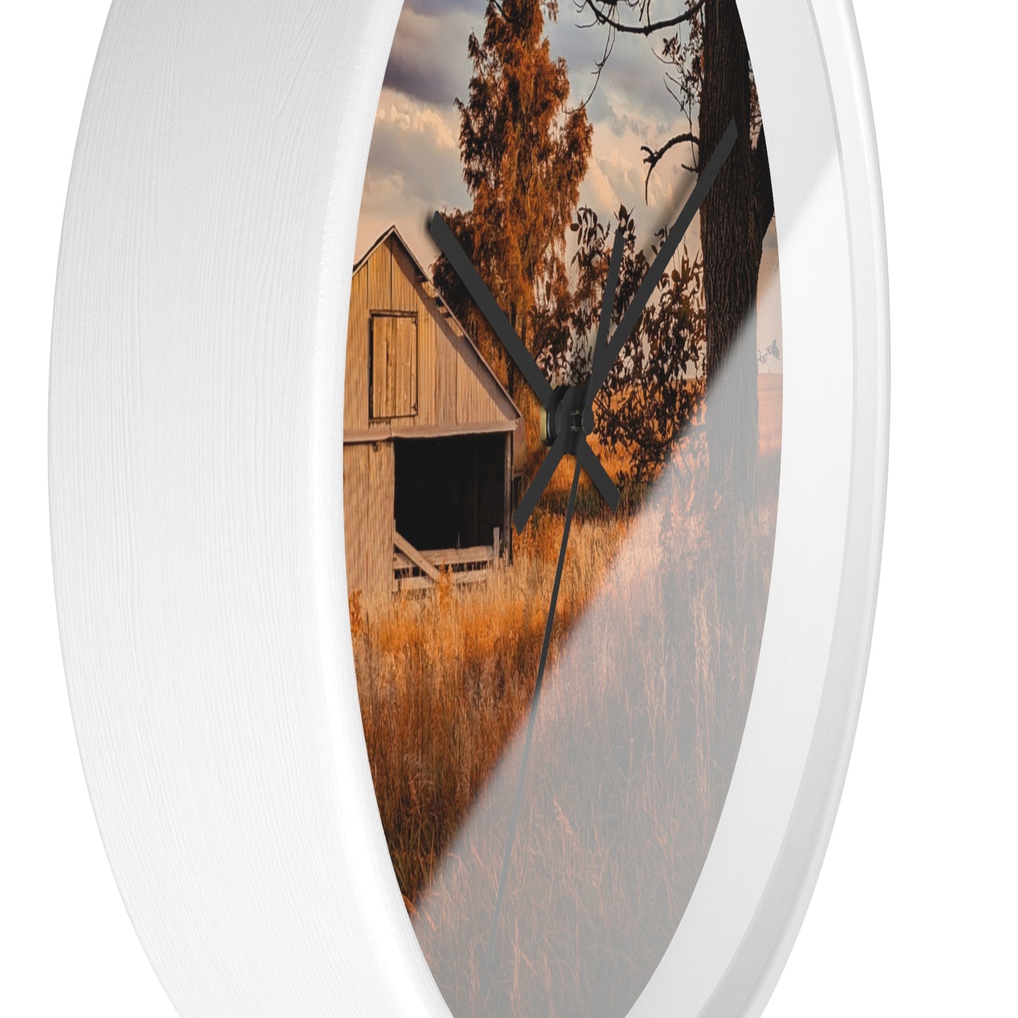 Golden Barn Wall Clock (SP Photography Collection)