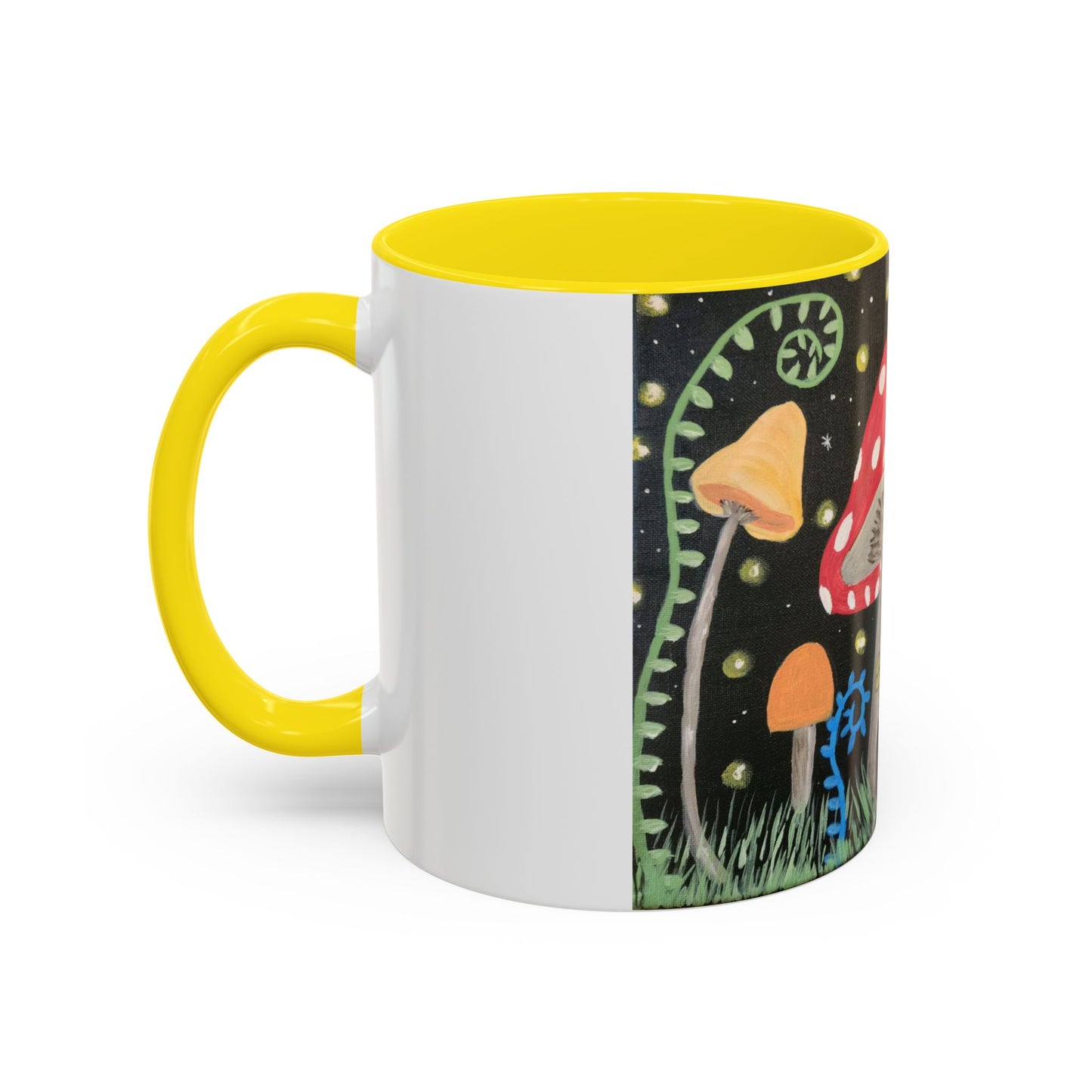 Magical Mushrooms Accent Coffee Mug, 11oz (Brookson Collection)
