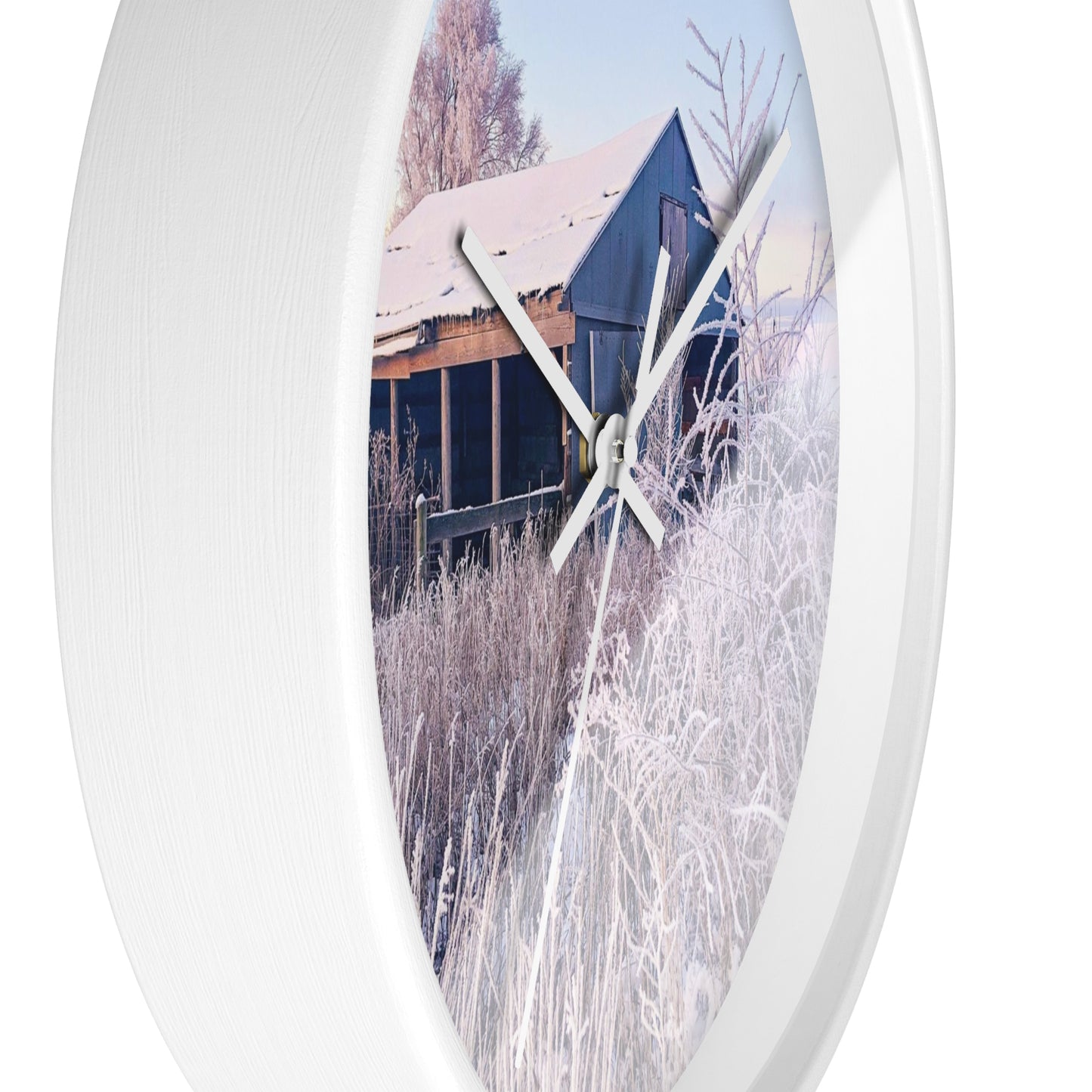 Wintery Barn Wall Clock (SP Photography Collection)