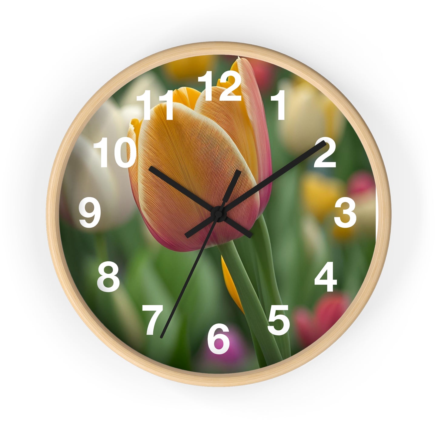 Orange Tulip Wall Clock (SP Photography Collection)