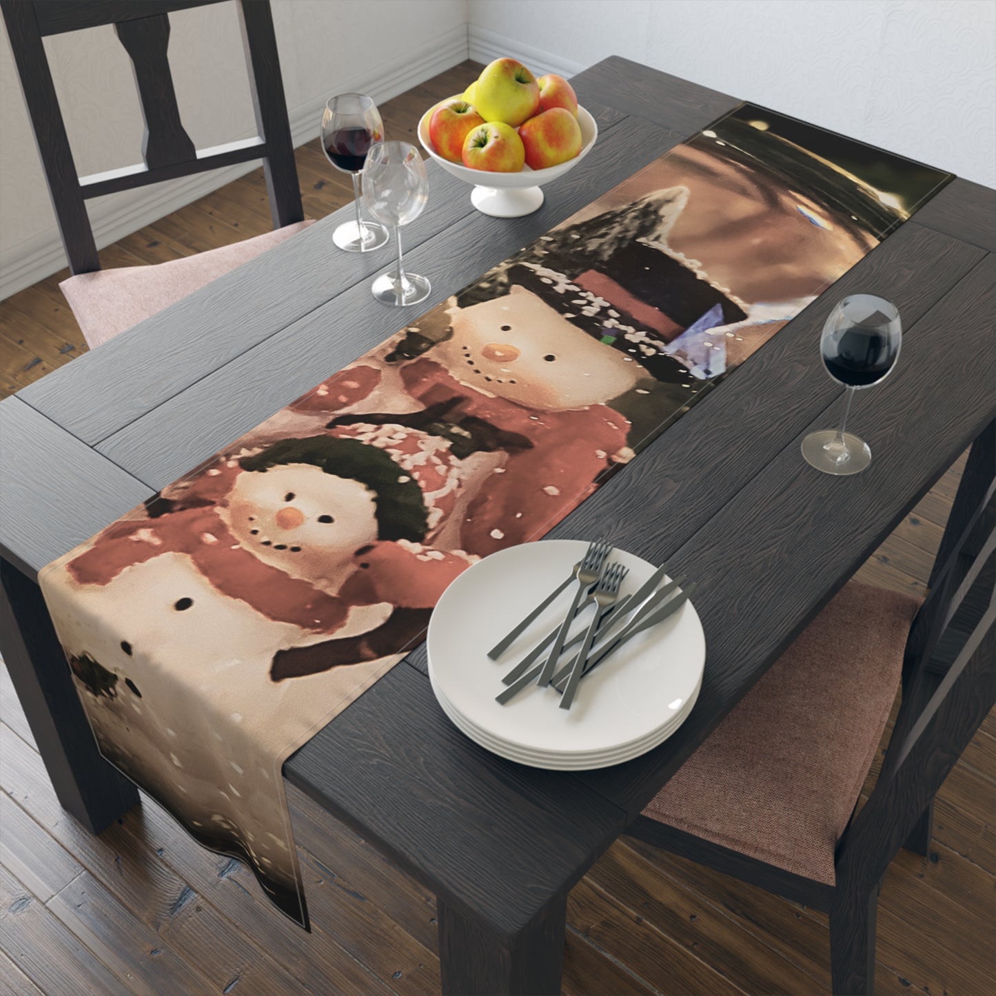 Snow Globe Table Runner Cotton (SP Photography Collection)