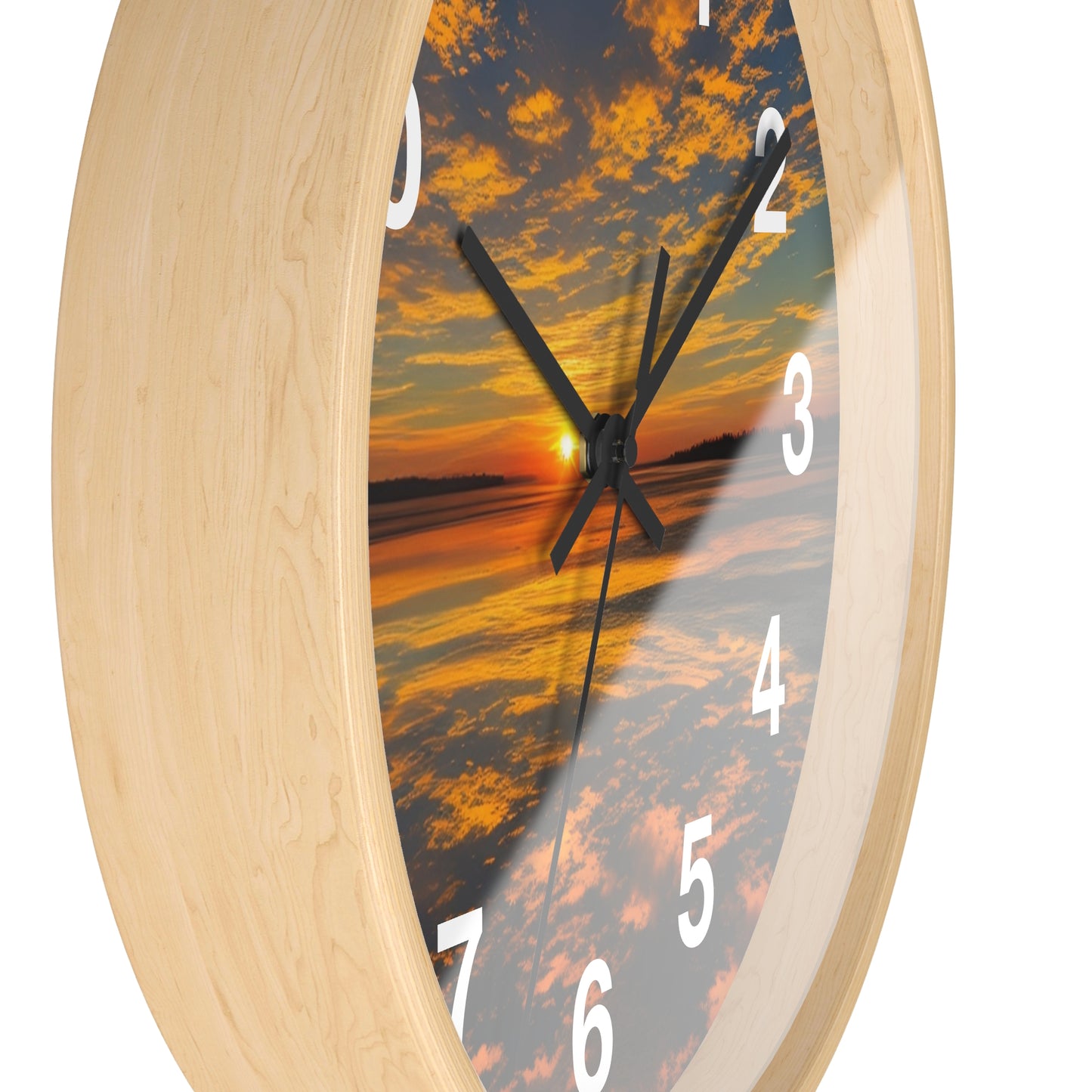 Orange Skies Wall Clock (SP Photography Collection)