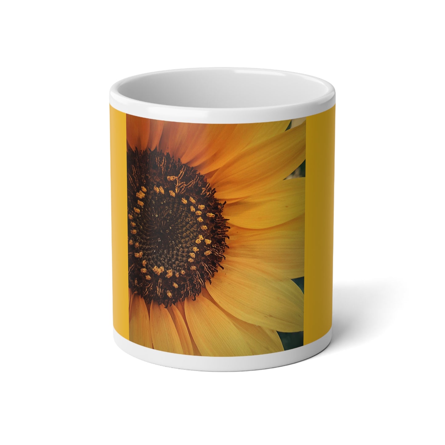 Sun Ray Sunflower Jumbo Mug, 20oz (SP Photography Collection) YELLOW