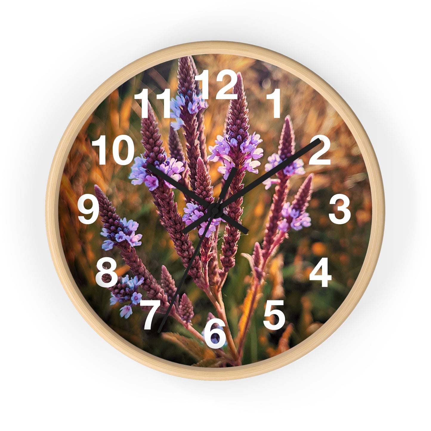 Purple Fields Clock (SP Photography Collection)