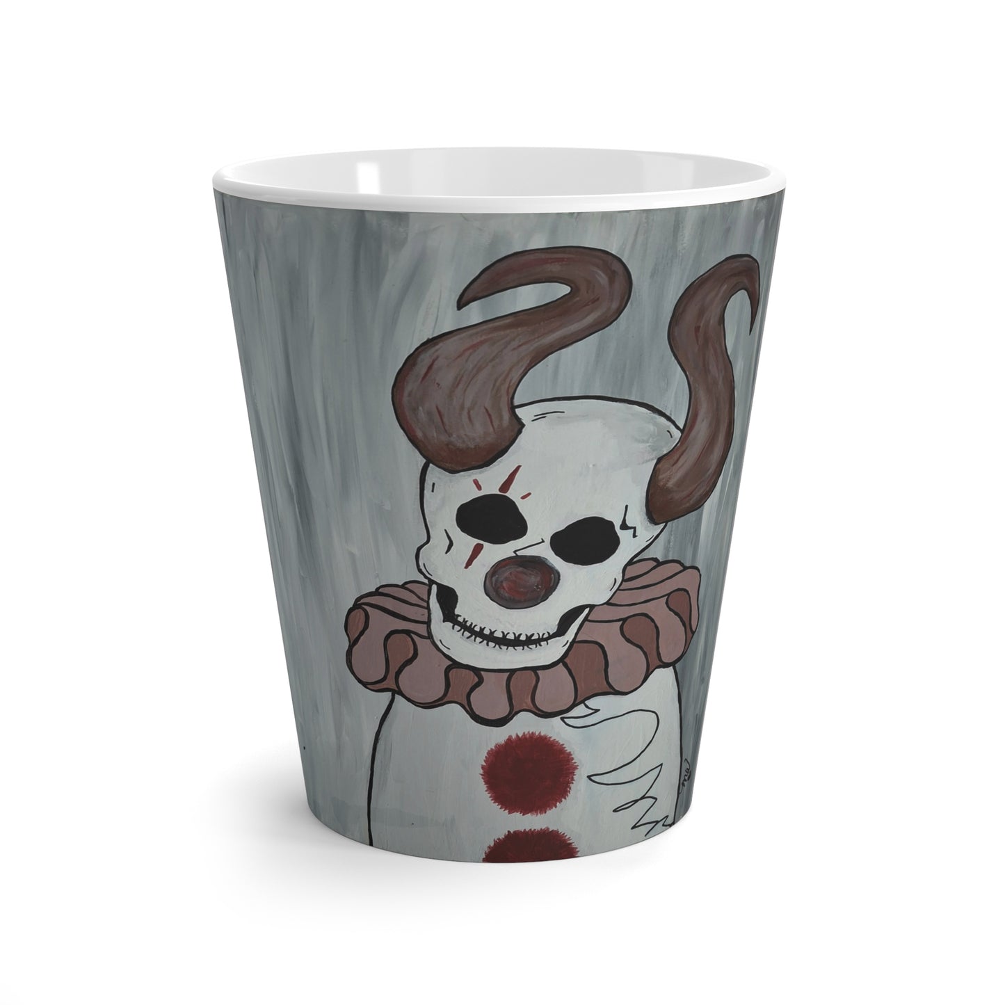 Toby The Clown Latte Mug (Peculiar Paintings Collection)
