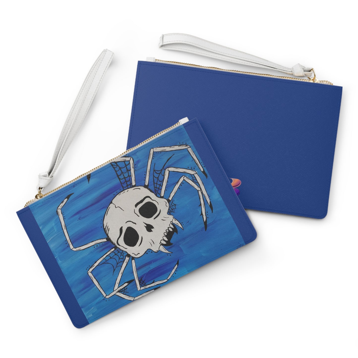Mikey Large Clutch Bag (Peculiar Paintings Collection) NAVY