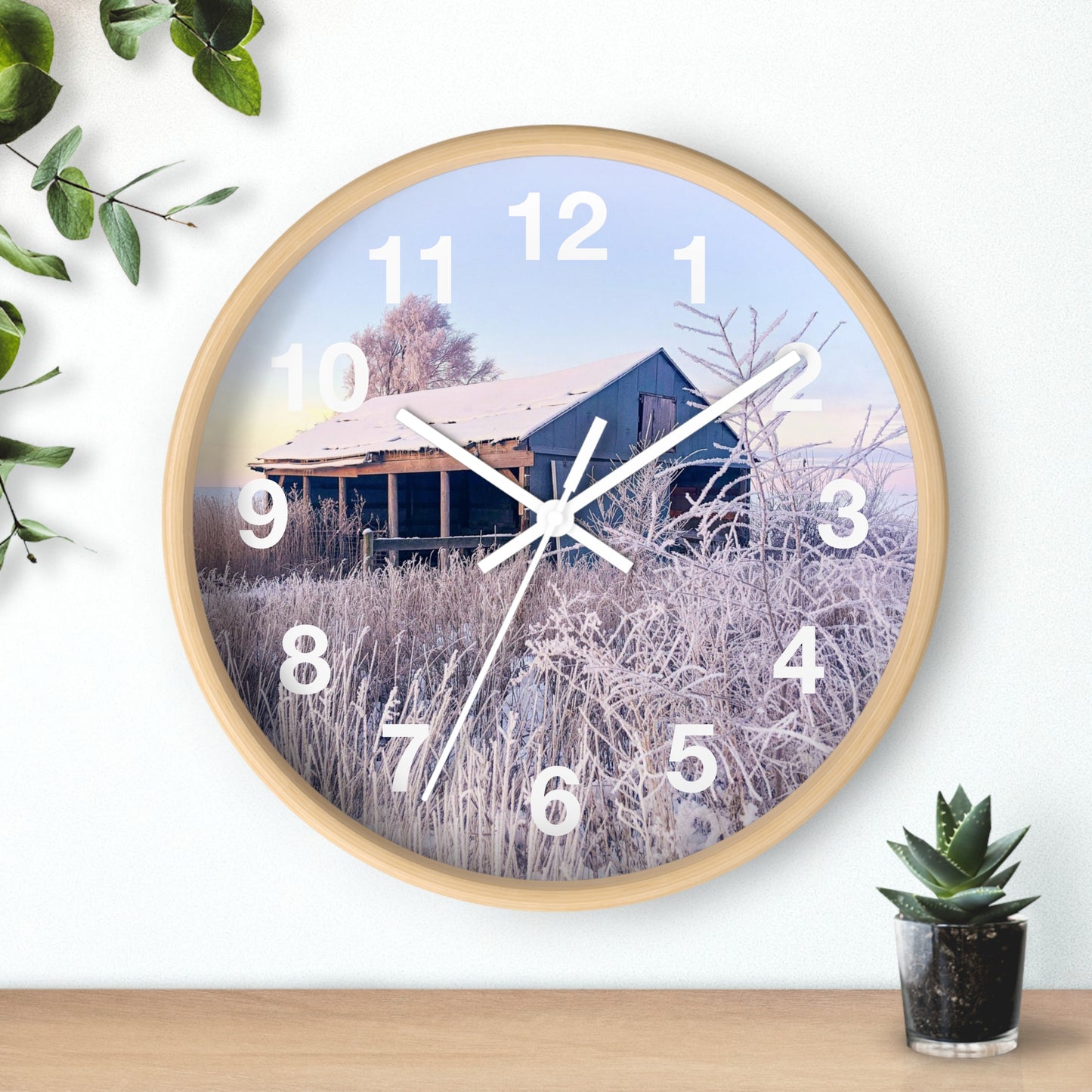 Wintery Barn Clock (SP Photography Collection)