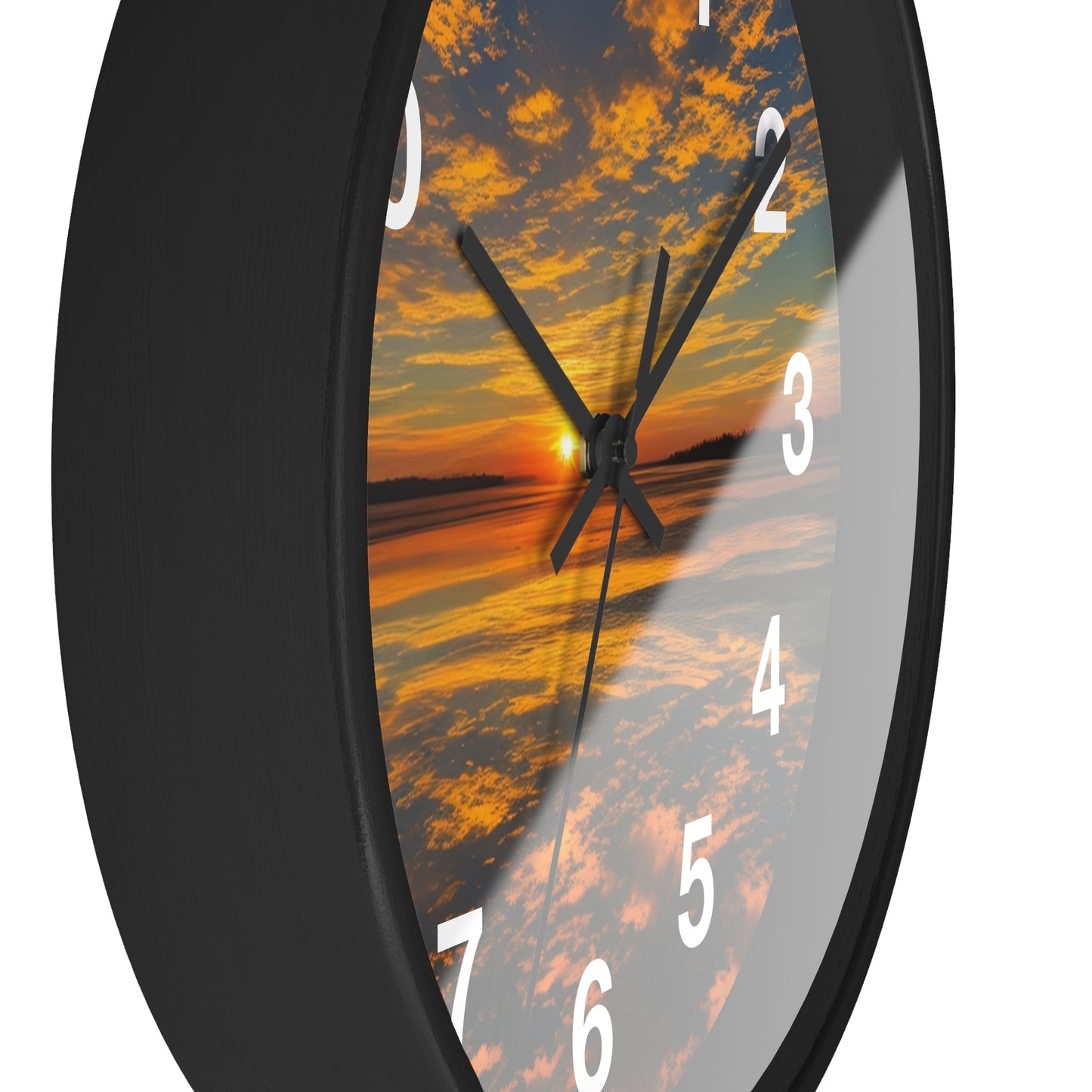 Orange Skies Wall Clock (SP Photography Collection)