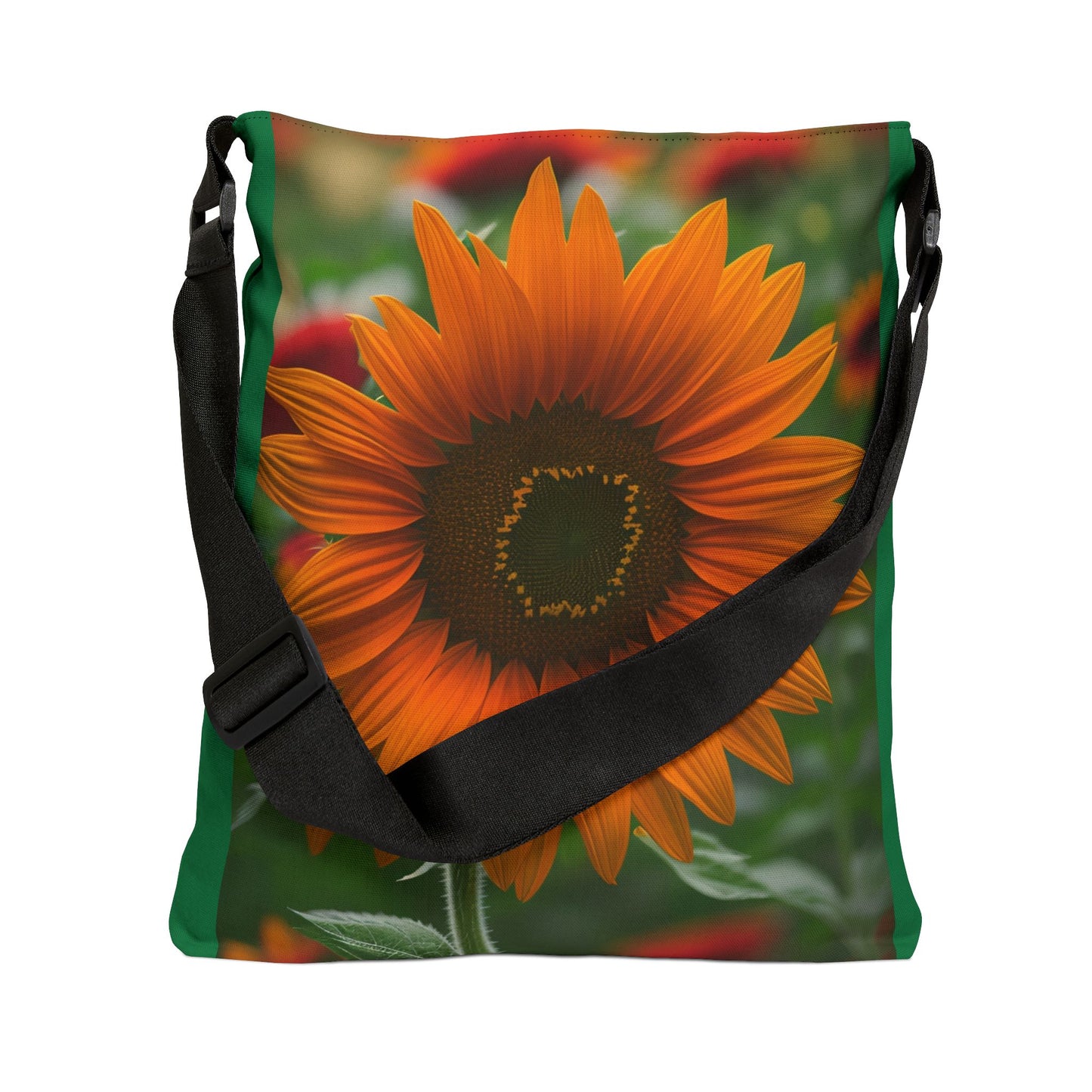 Orange Sunflower Adjustable Tote Bag (SP Photography Collection) GREEN