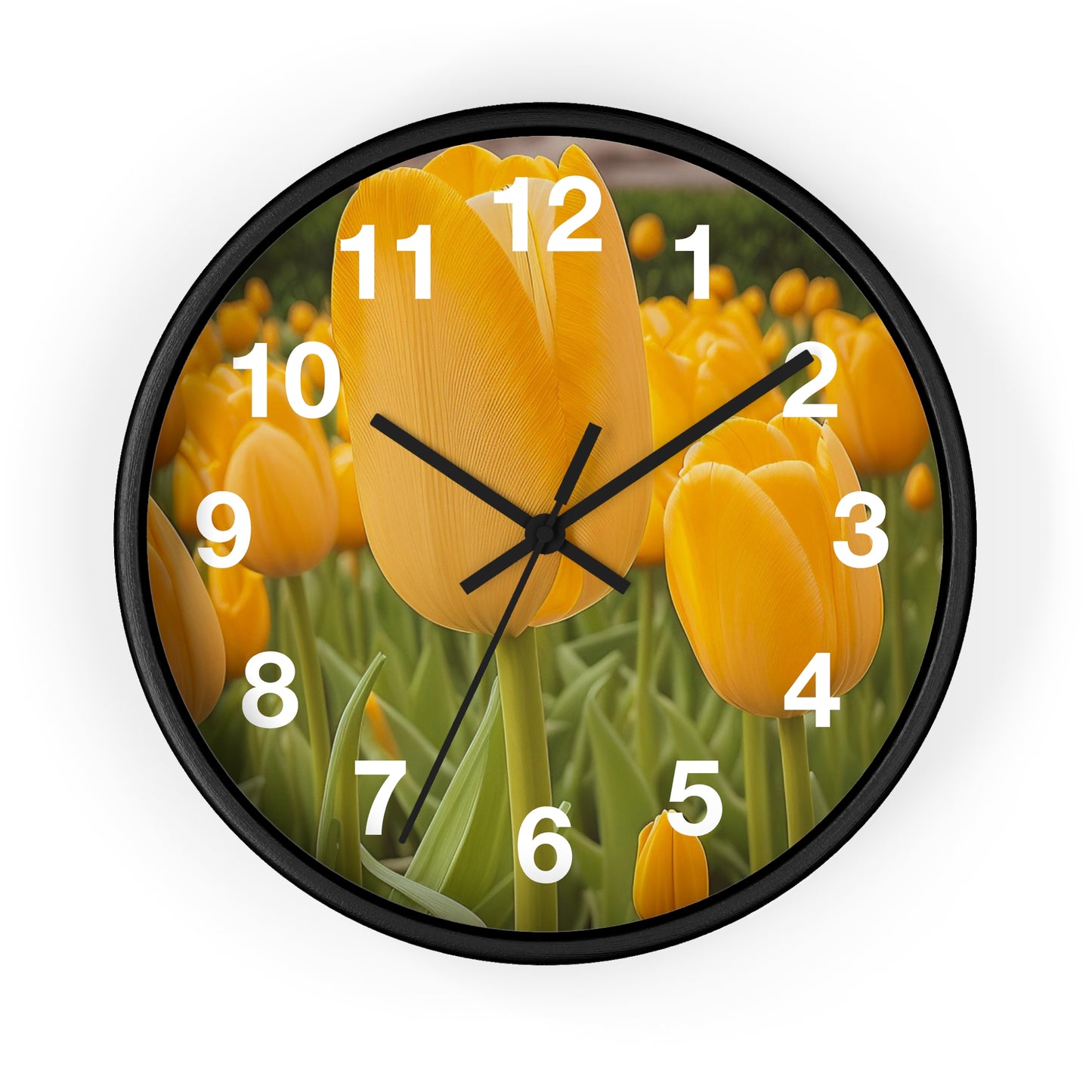 Yellow Tulip Wall Clock (SP Photography Collection)