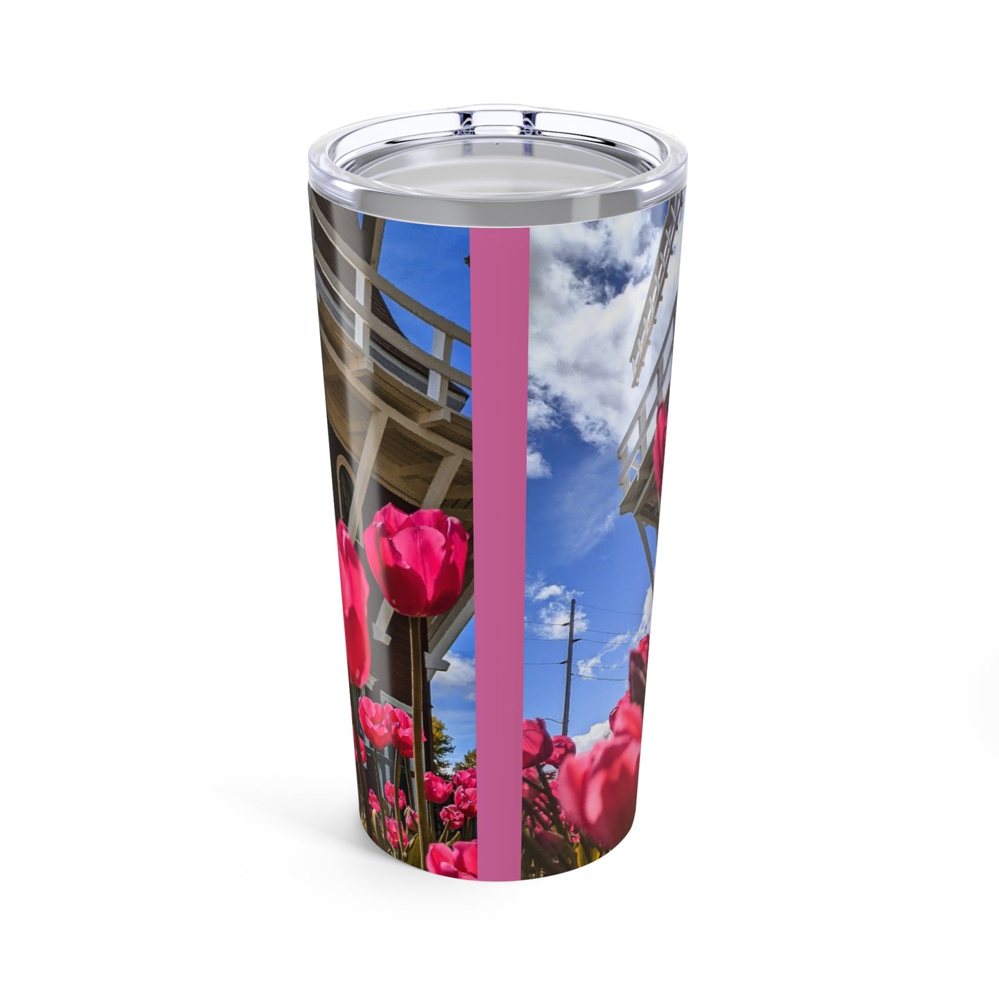 Windmill Pink Tulips Tumbler 20oz (SP Photography Collection)