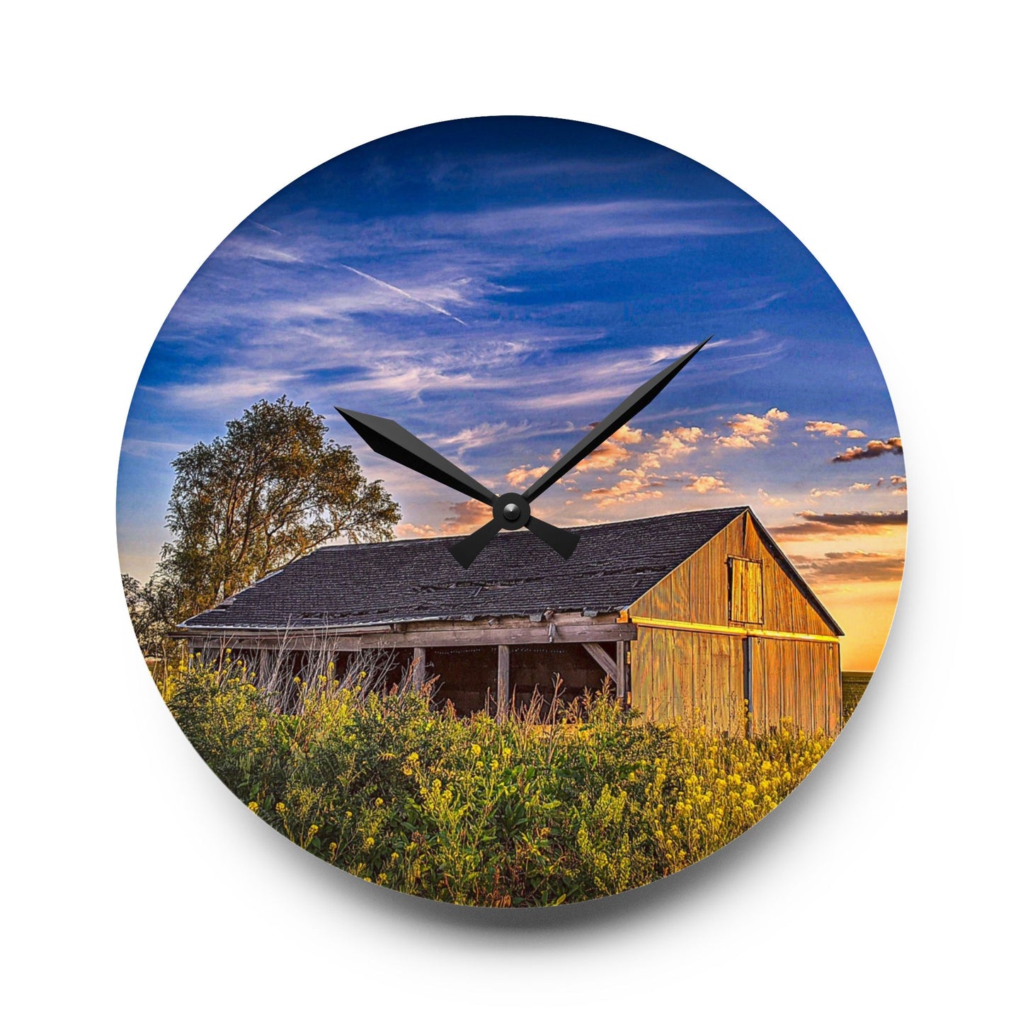 Beautiful Barn Acrylic Wall Clock (SP Photography Collection)