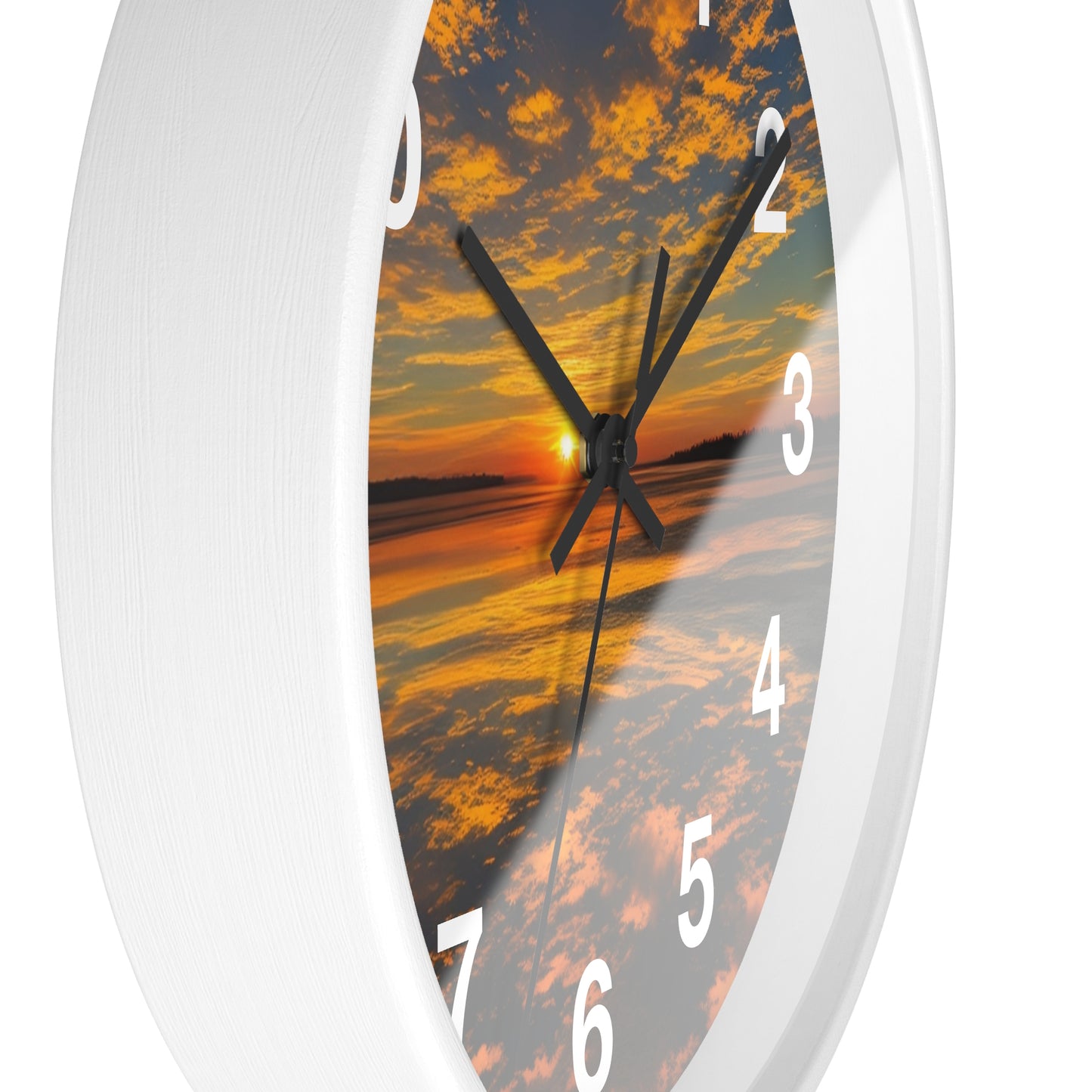 Orange Skies Wall Clock (SP Photography Collection)