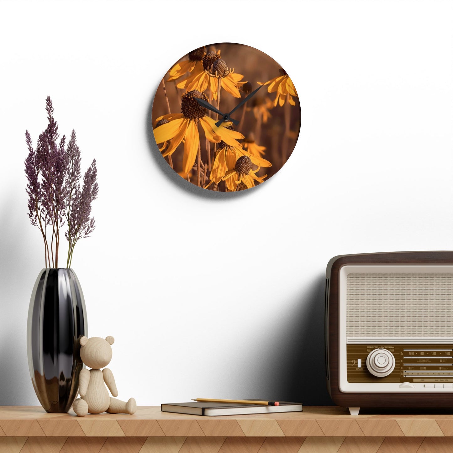 Coneflower Wall Clock (SP Photography Collection)