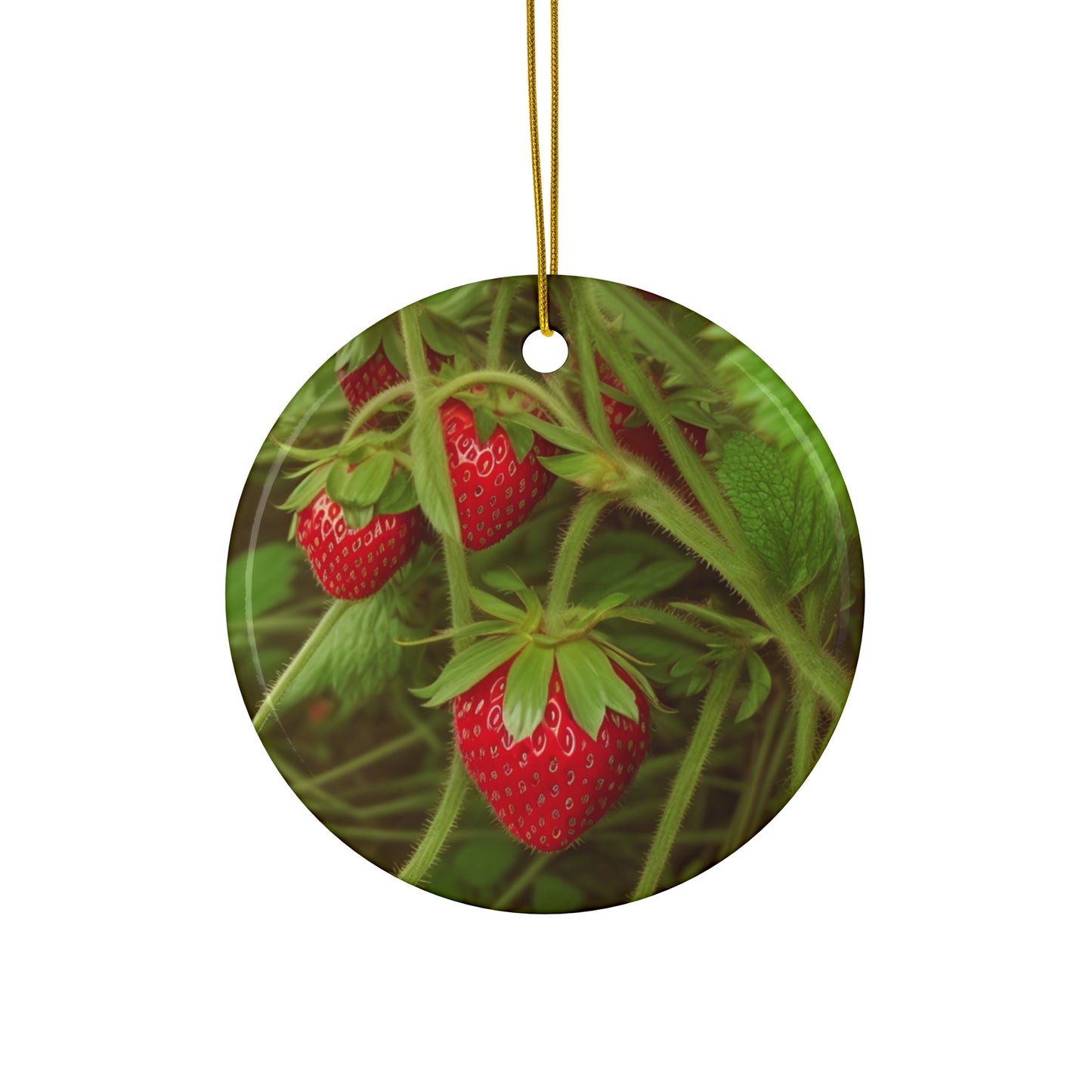 Strawberry Ceramic Ornament (SP Photography Collection)