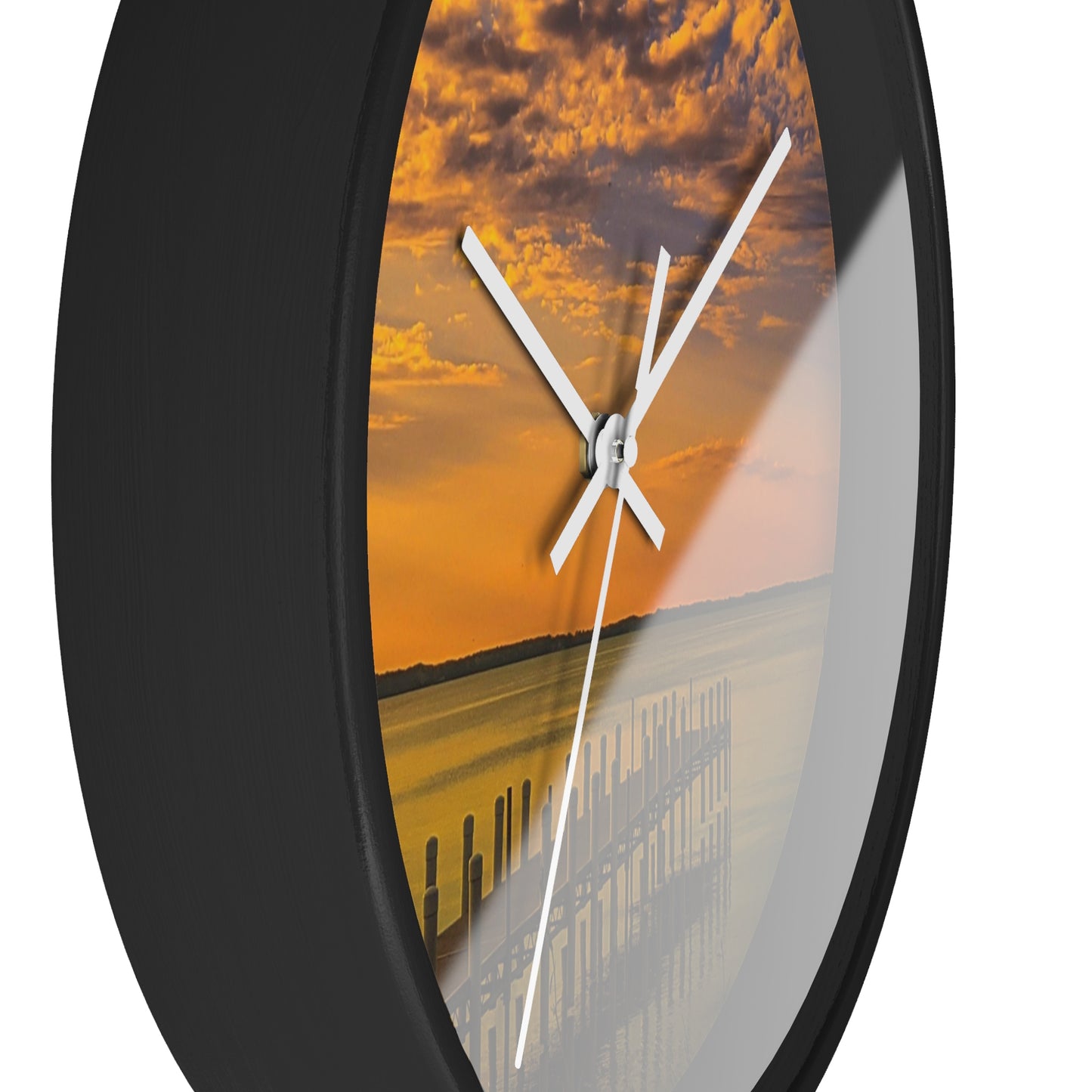 On the dock Wall Clock (SP Photography Collection)