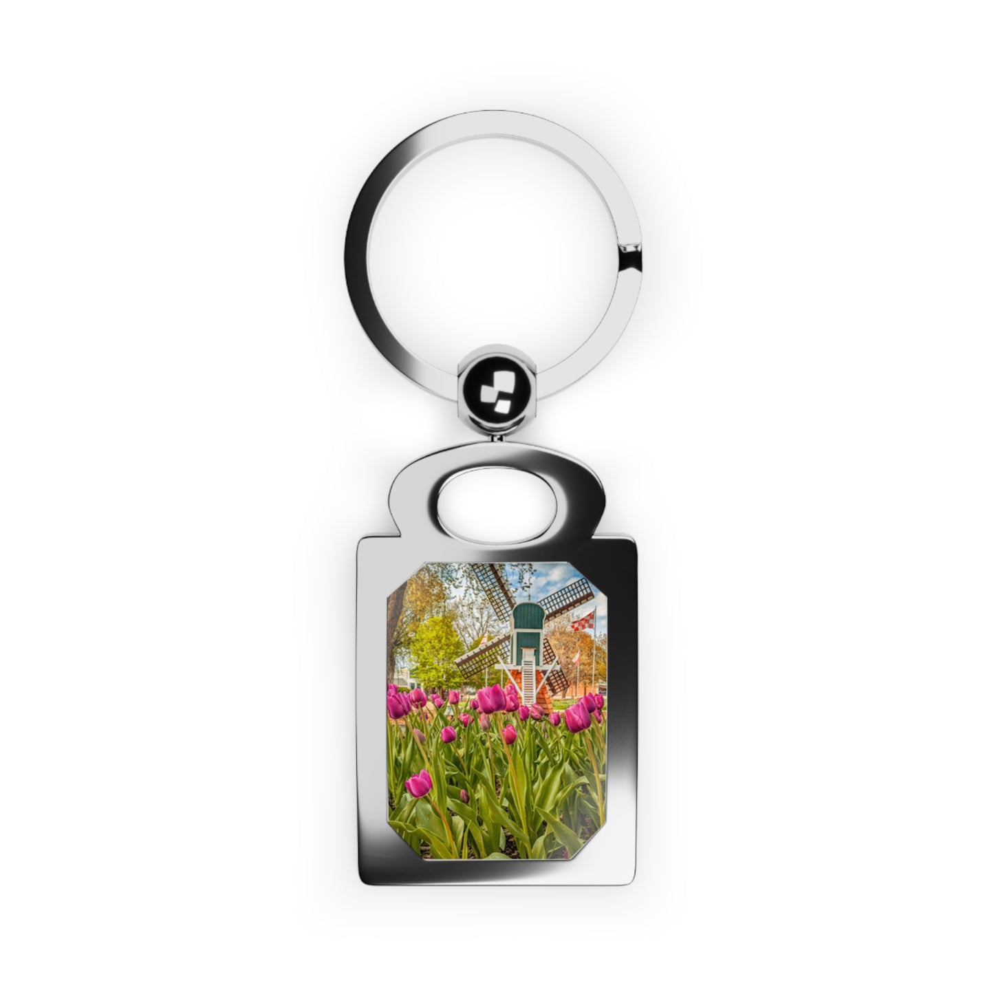 Windmill Tulip Rectangle Photo Key ring (SP Photography Collection)