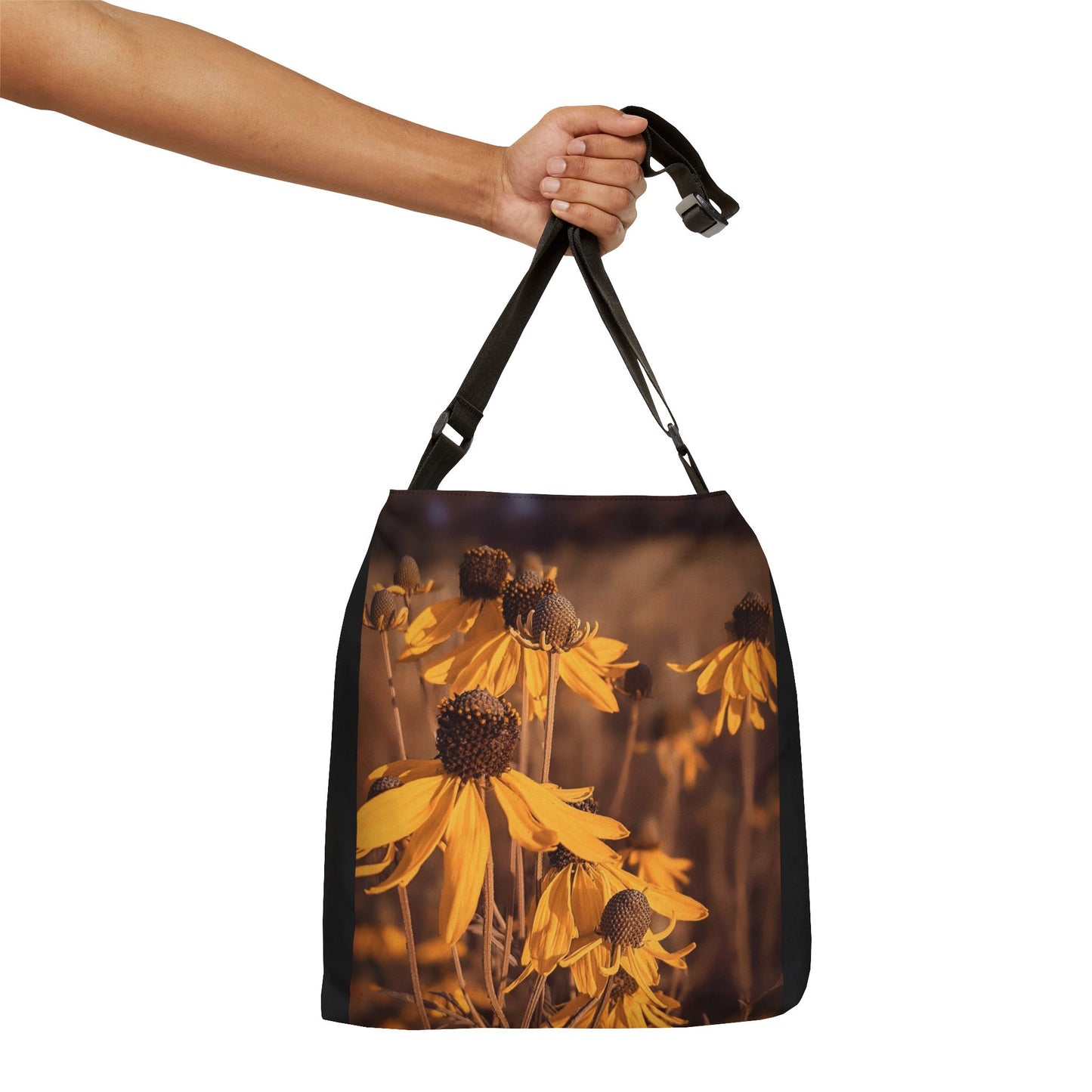 Narrow leaf Adjustable Tote Bag (SP Photography Collection) BLACK