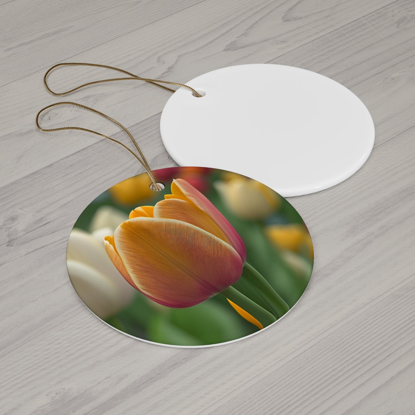 Orange Tulip Ceramic Ornament (SP Photography Collection)
