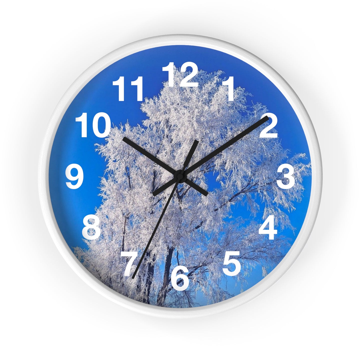 Snowy Tree Clock (SP Photography Collection)