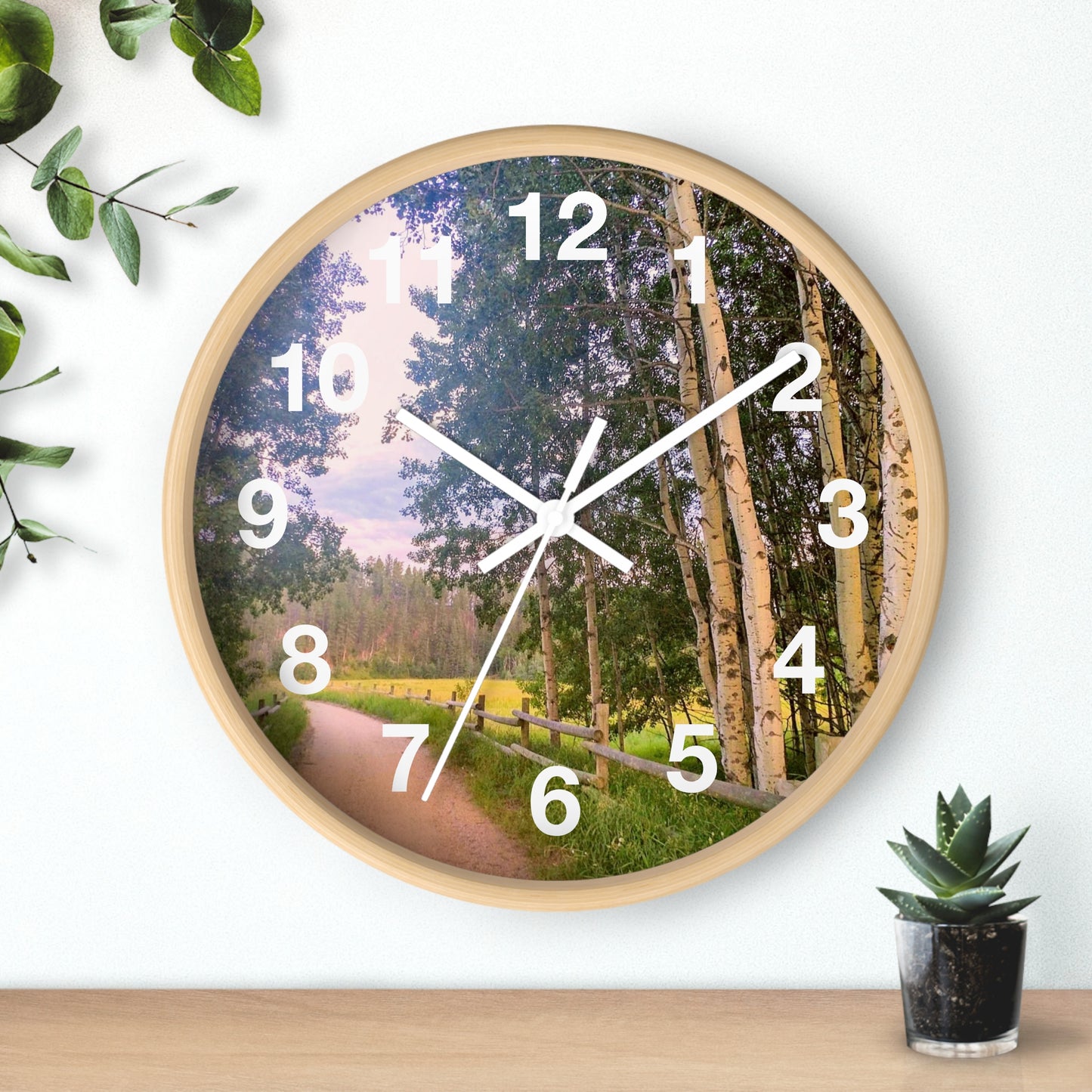 Country Road Wall Clock (SP Photography Collection)