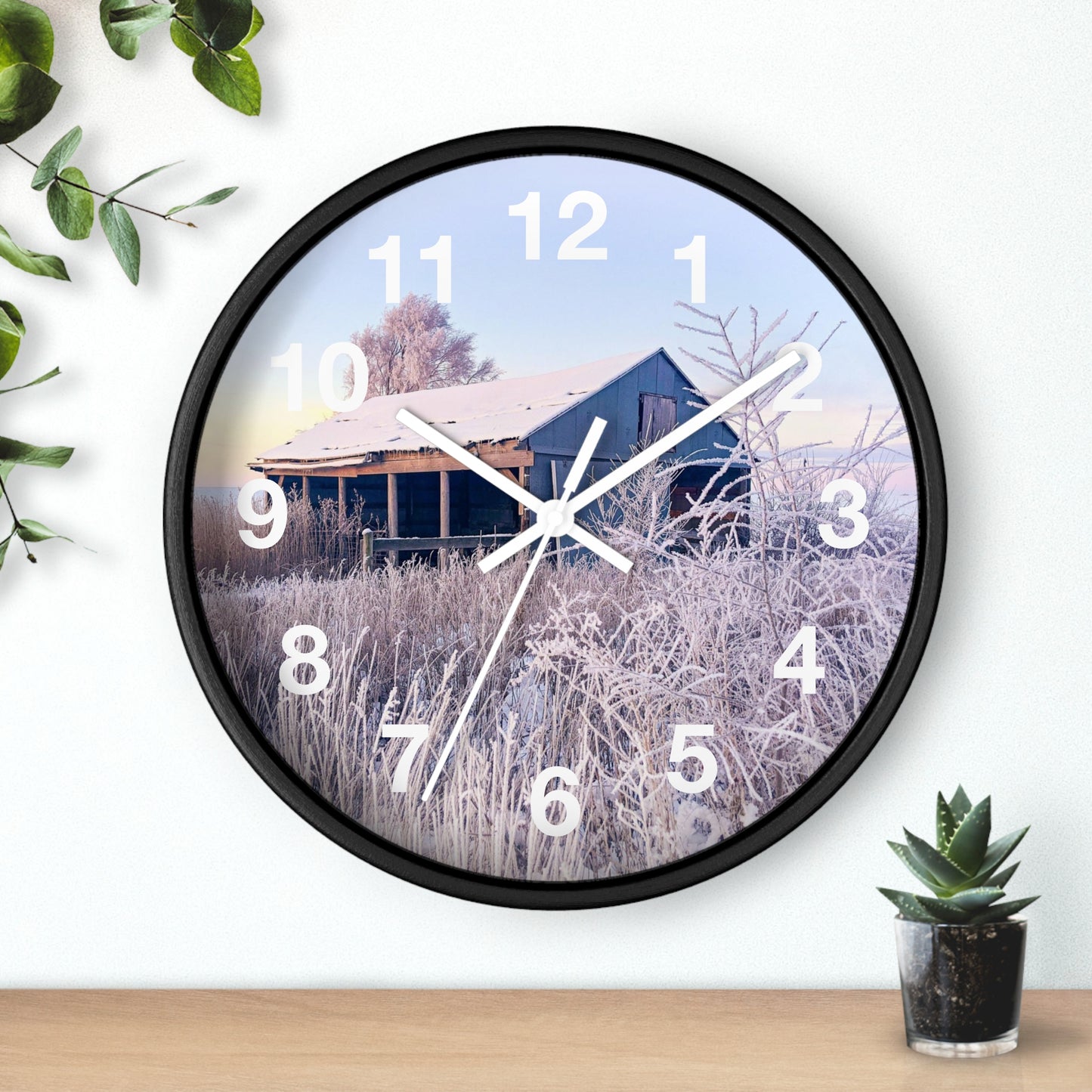 Wintery Barn Clock (SP Photography Collection)