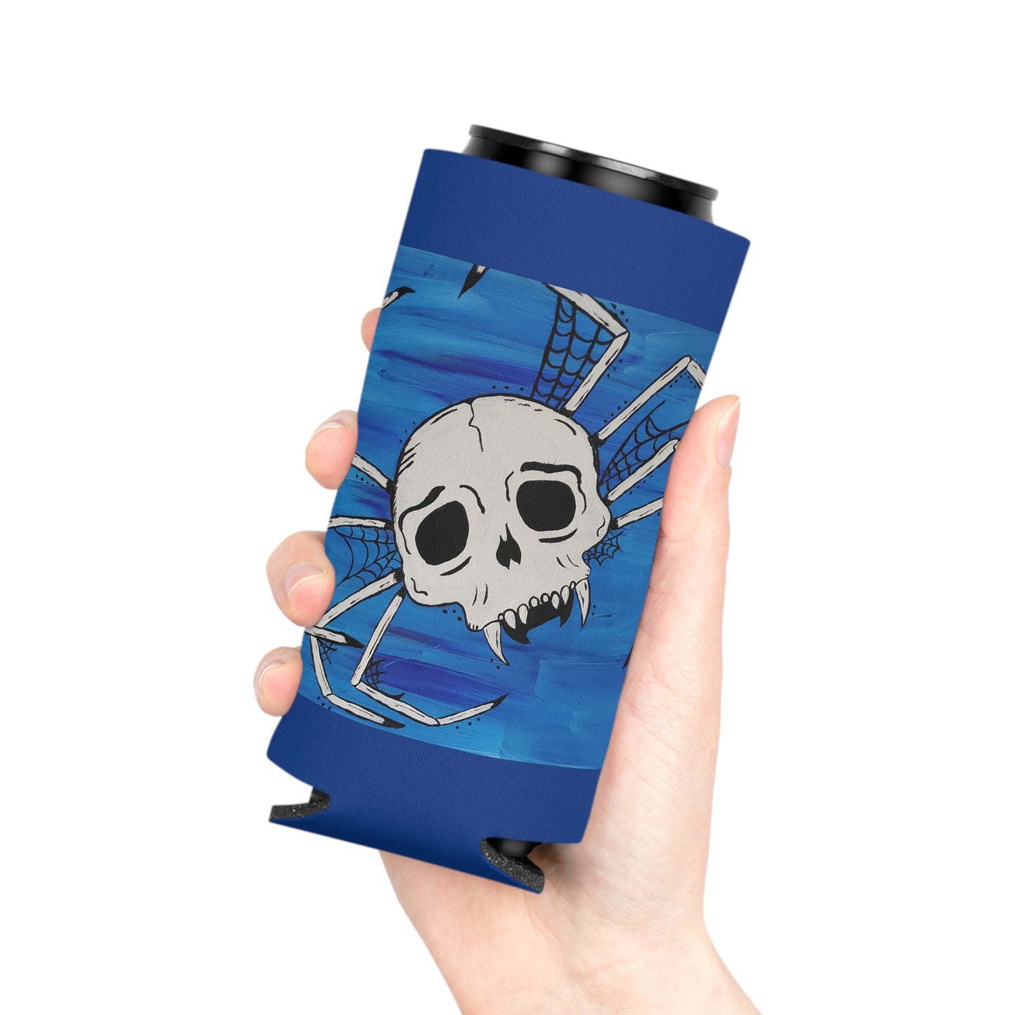 Mikey Slim Can Cooler Sleeve (Peculiar Paintings Collection) BLUE