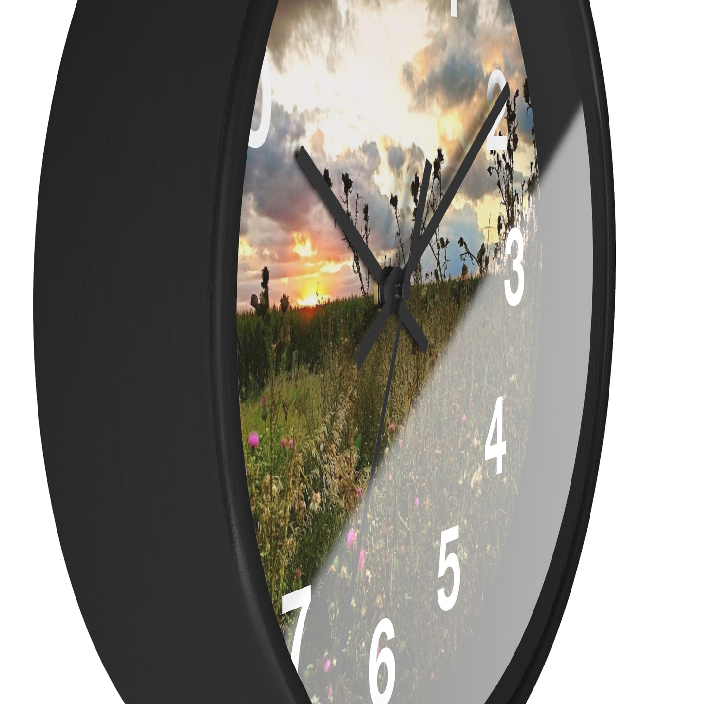 Cloudy Field wall Clock (SP Photography Collection)