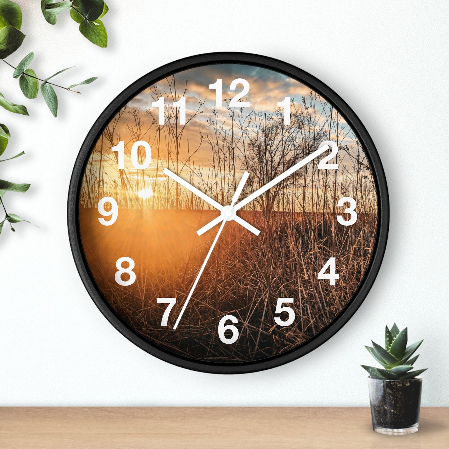 Cloudy Sunset Wall Clock (SP Photography Collection)
