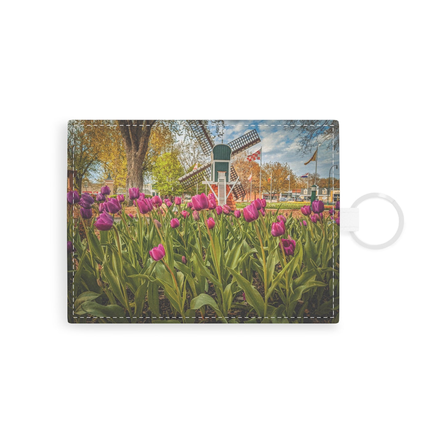 Windmill Tulip Leather Card Holder (SP Photography Collection)