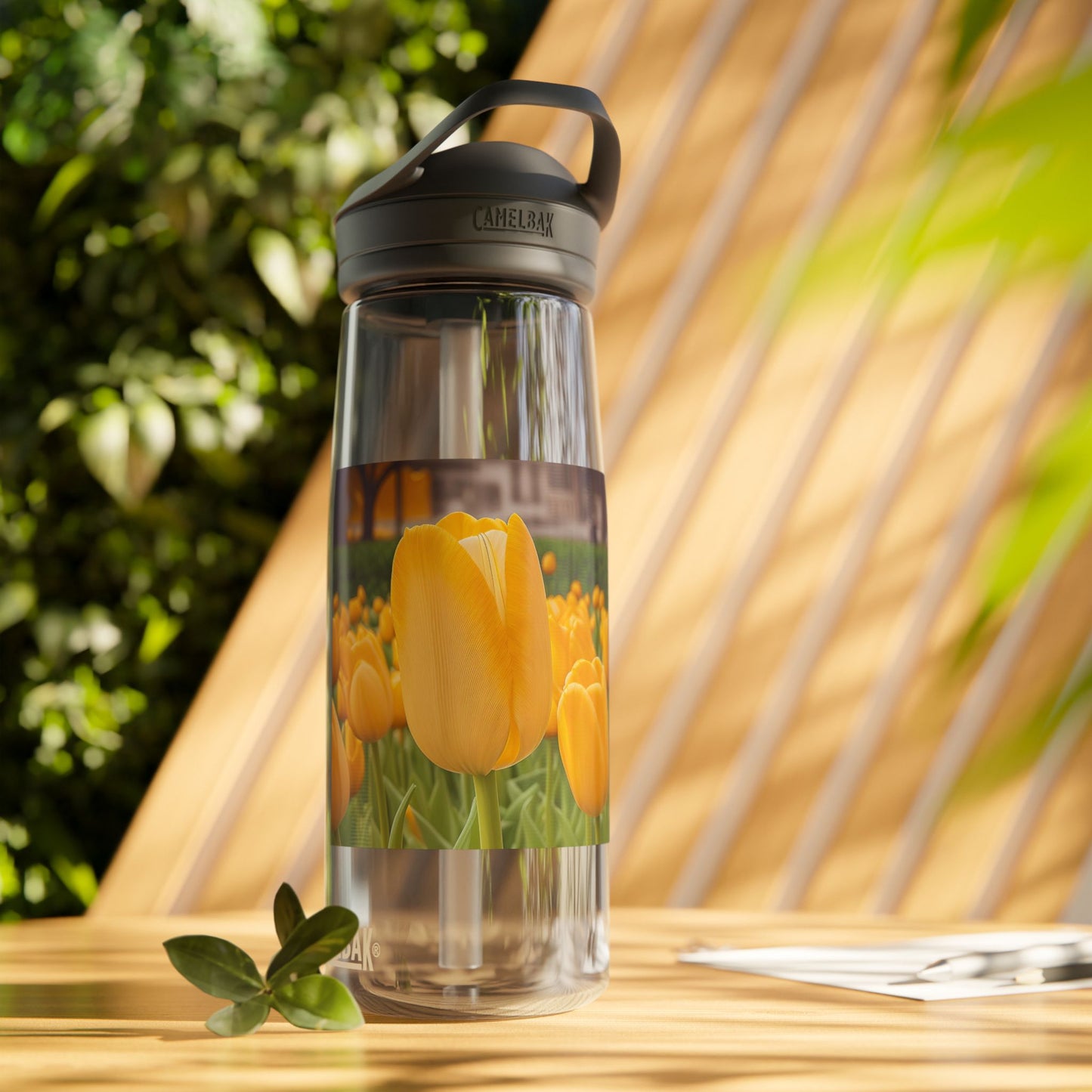 Yellow Tulip CamelBak Eddy® Water Bottle, 25oz (SP Photography Collection)