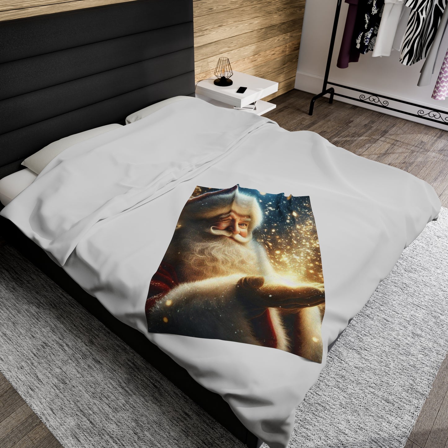 Santa Magic Velveteen Plush Blanket (aiB & J Collections)