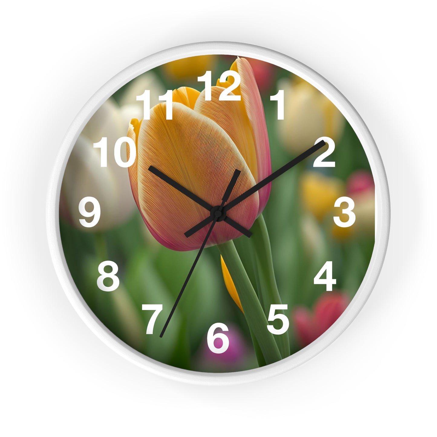 Orange Tulip Wall Clock (SP Photography Collection)