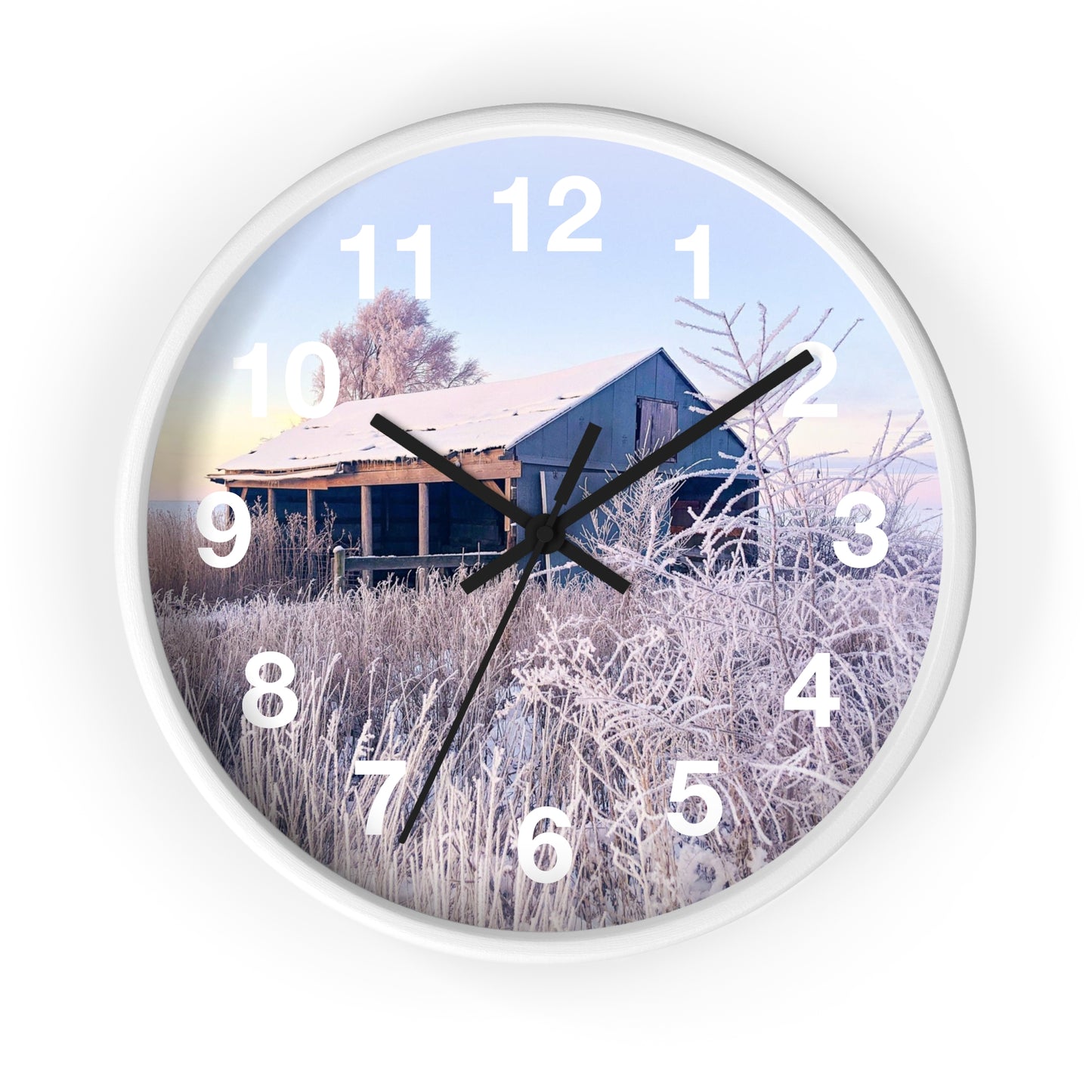 Wintery Barn Clock (SP Photography Collection)