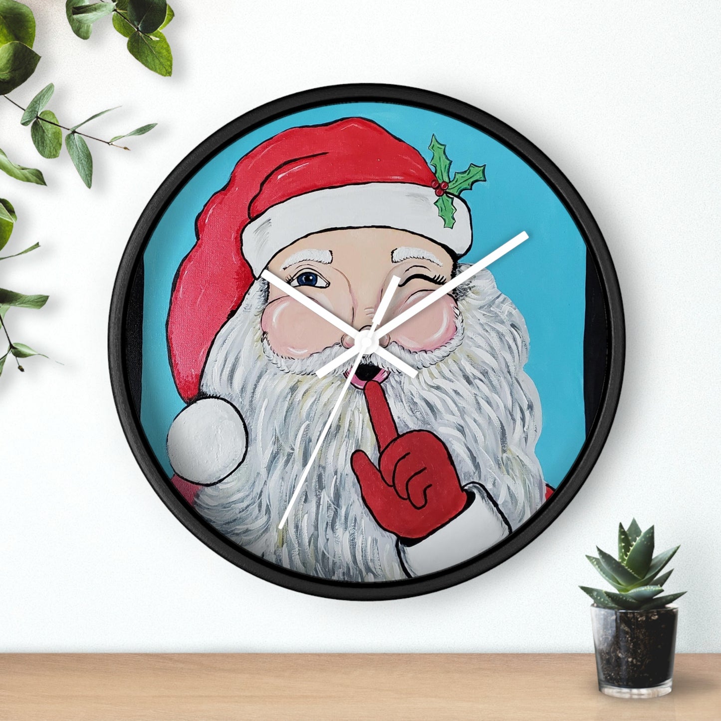 Secret Santa Wall Clock (Specialties Collection)