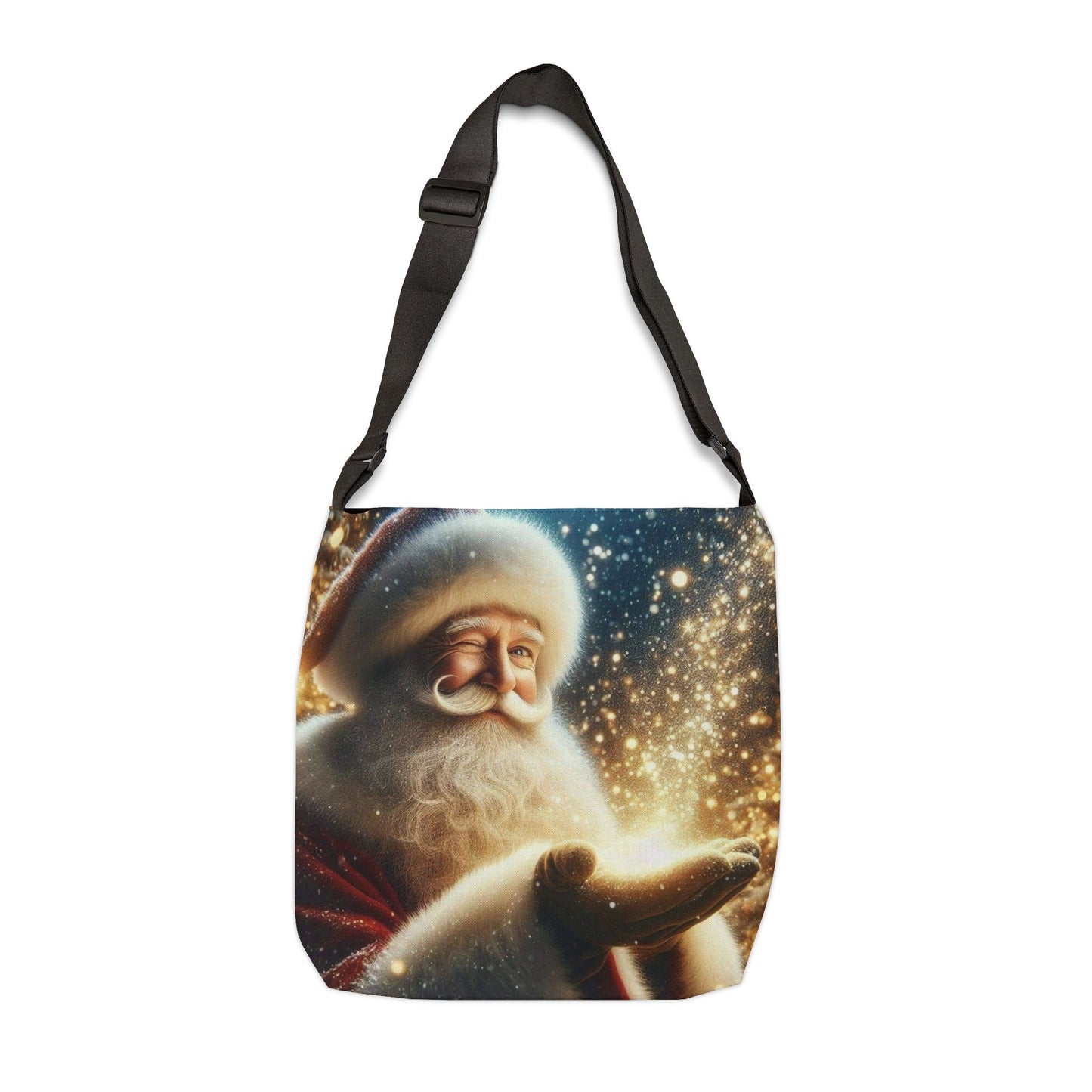 Santa Magic Adjustable Tote Bag (ai B & J Collections) BLACK