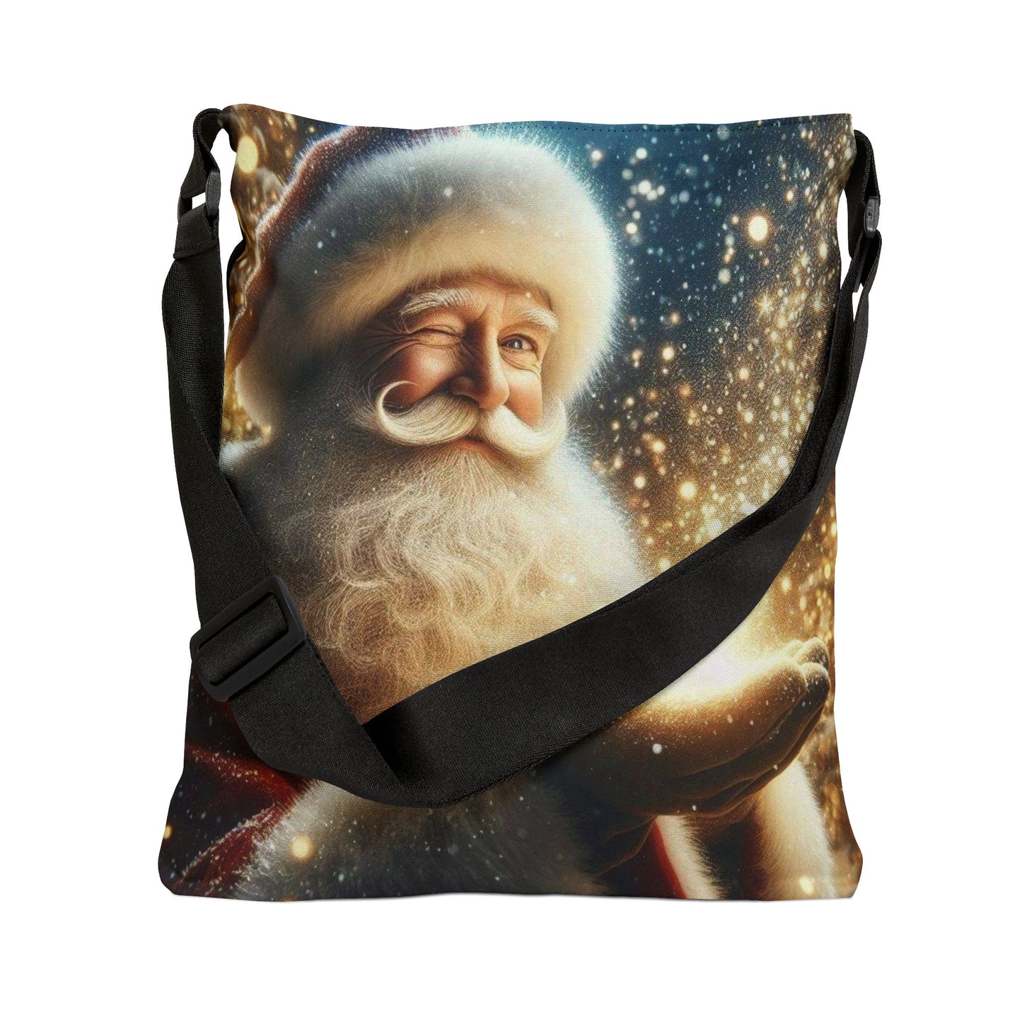 Santa Magic Adjustable Tote Bag (ai B & J Collections) BLACK