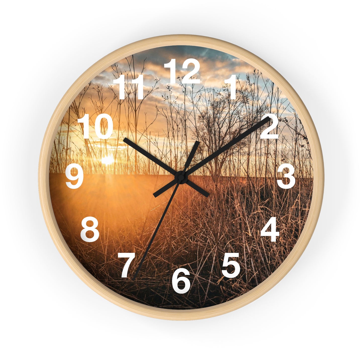 Cloudy Sunset Wall Clock (SP Photography Collection)